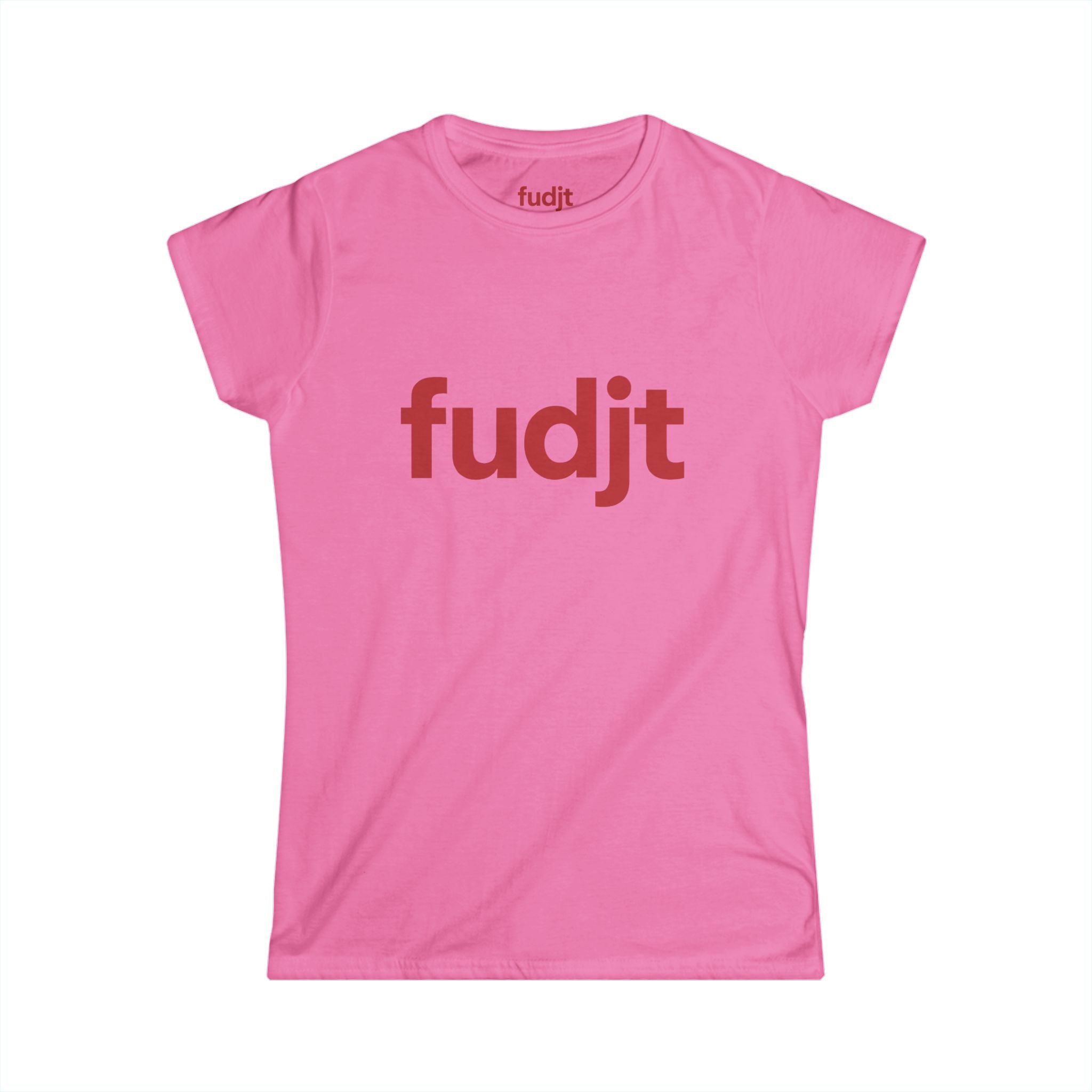 Women's Red fudjt logo Comfy Stylie Tee | 11 Colors