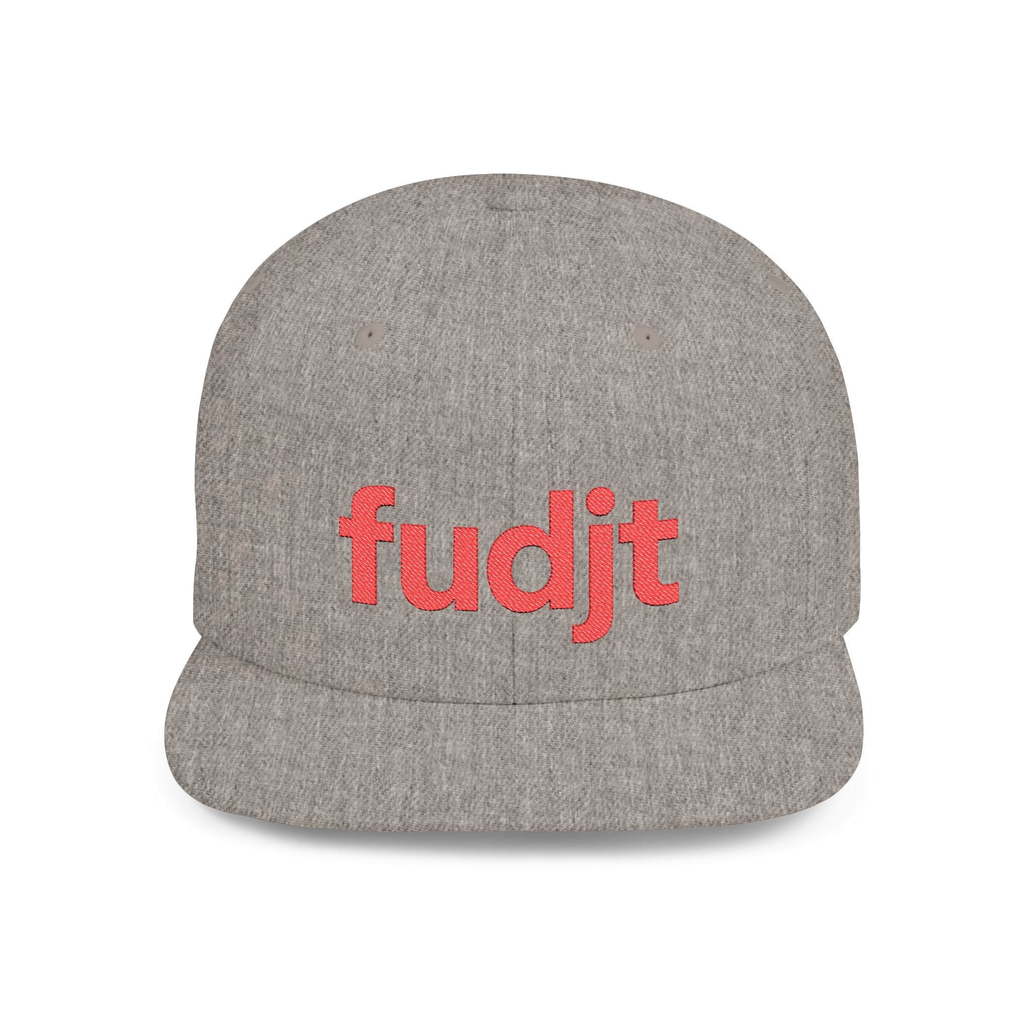 Stylish Flat Bill Snapback Red fudjt Streetwear Logo Cap | 12 Colors