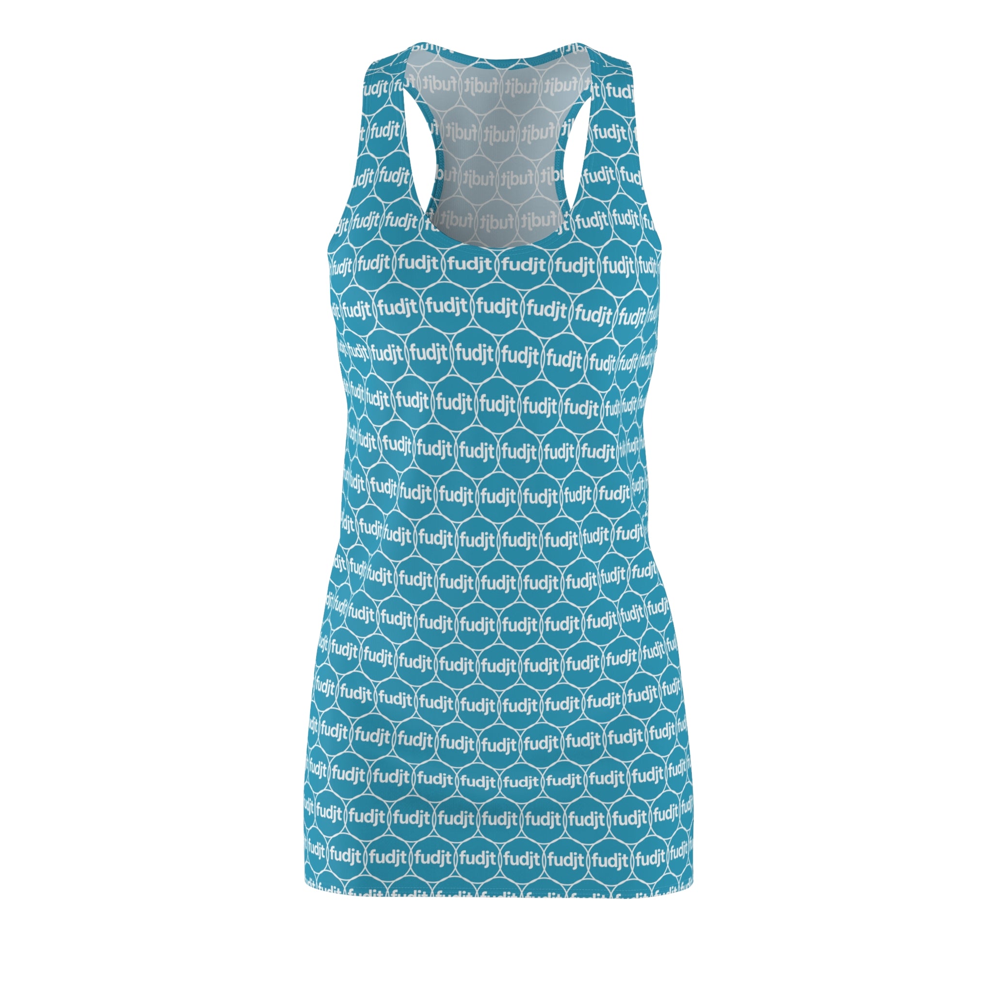 Turquoise fudjt Unbroken Chain 2.5 Chic Racerback Dress