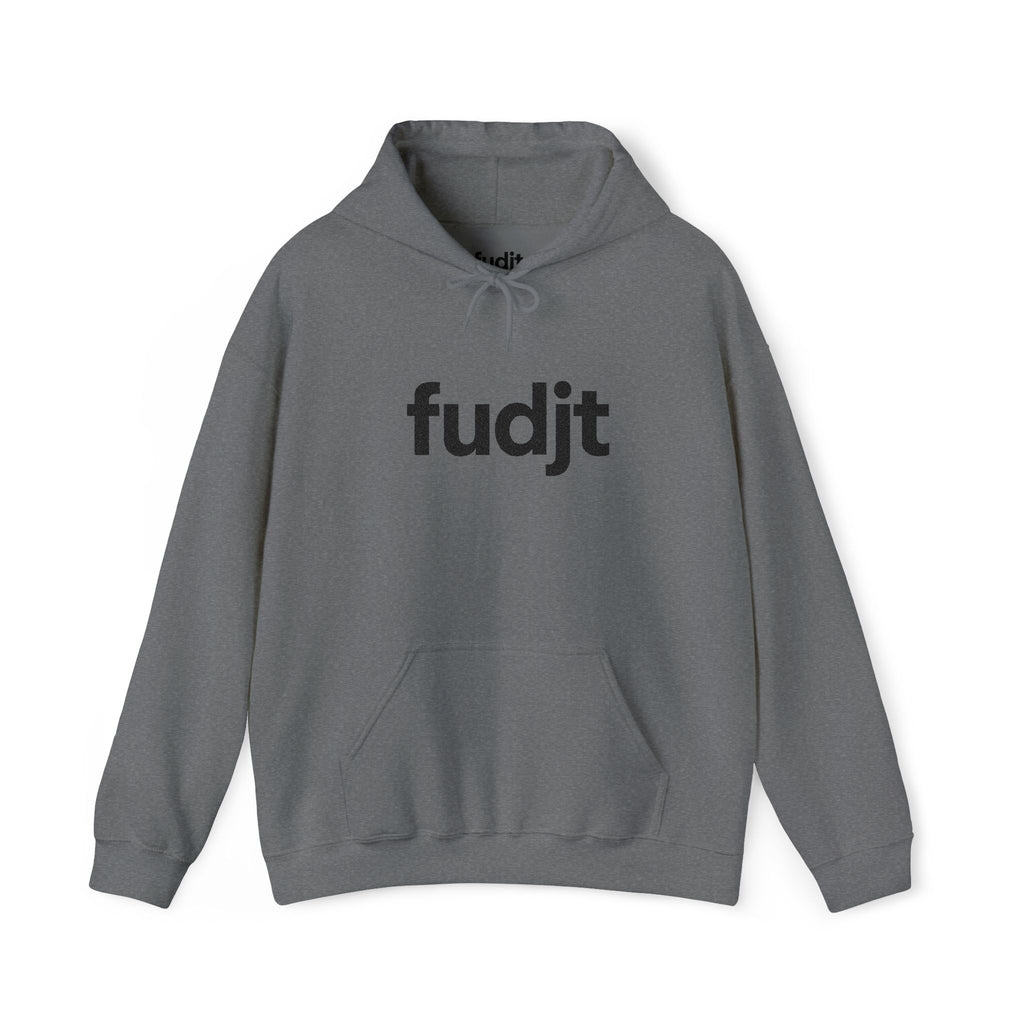 Black fudjt Embroidered Heavy Blend Hooded Sweatshirt | 15 Colors | Stand For Something.