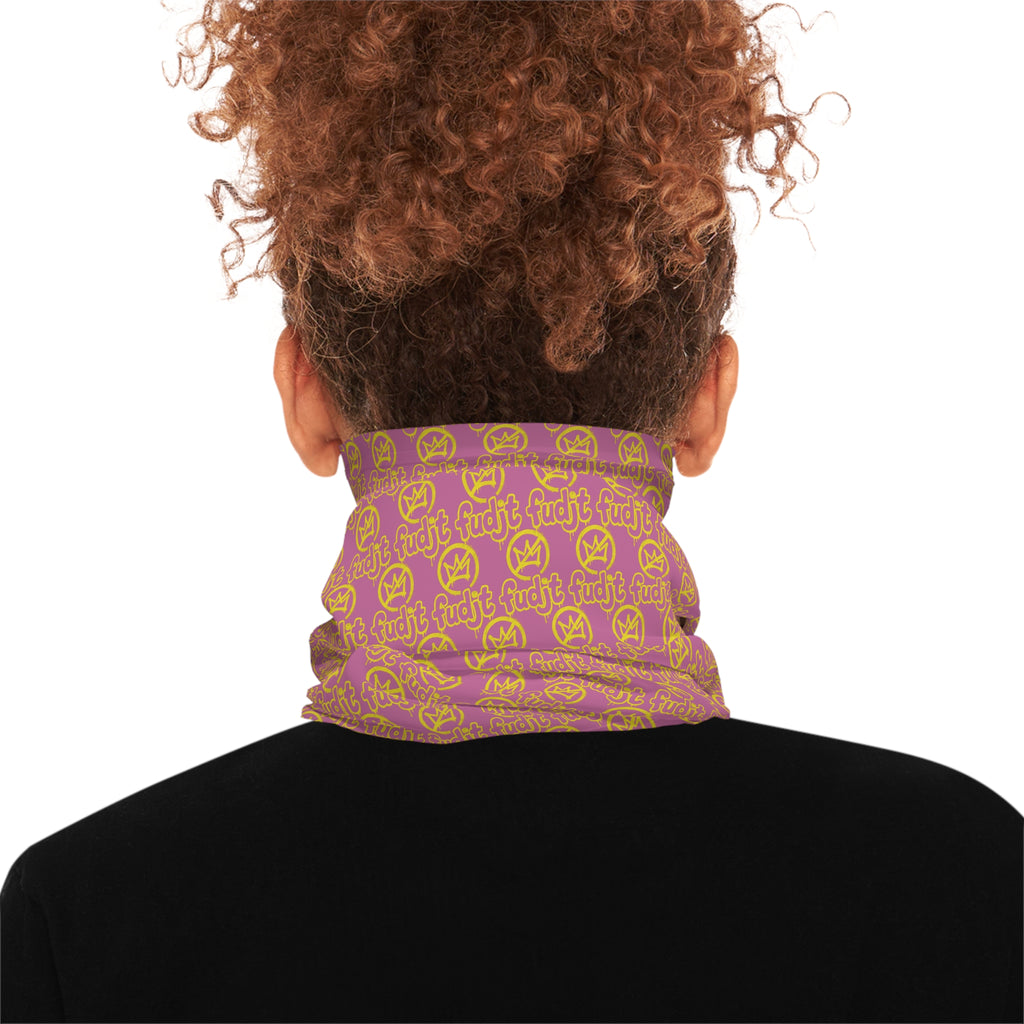 Light Pink Golden fudjt No Kings 1.25 Neck Gaiter