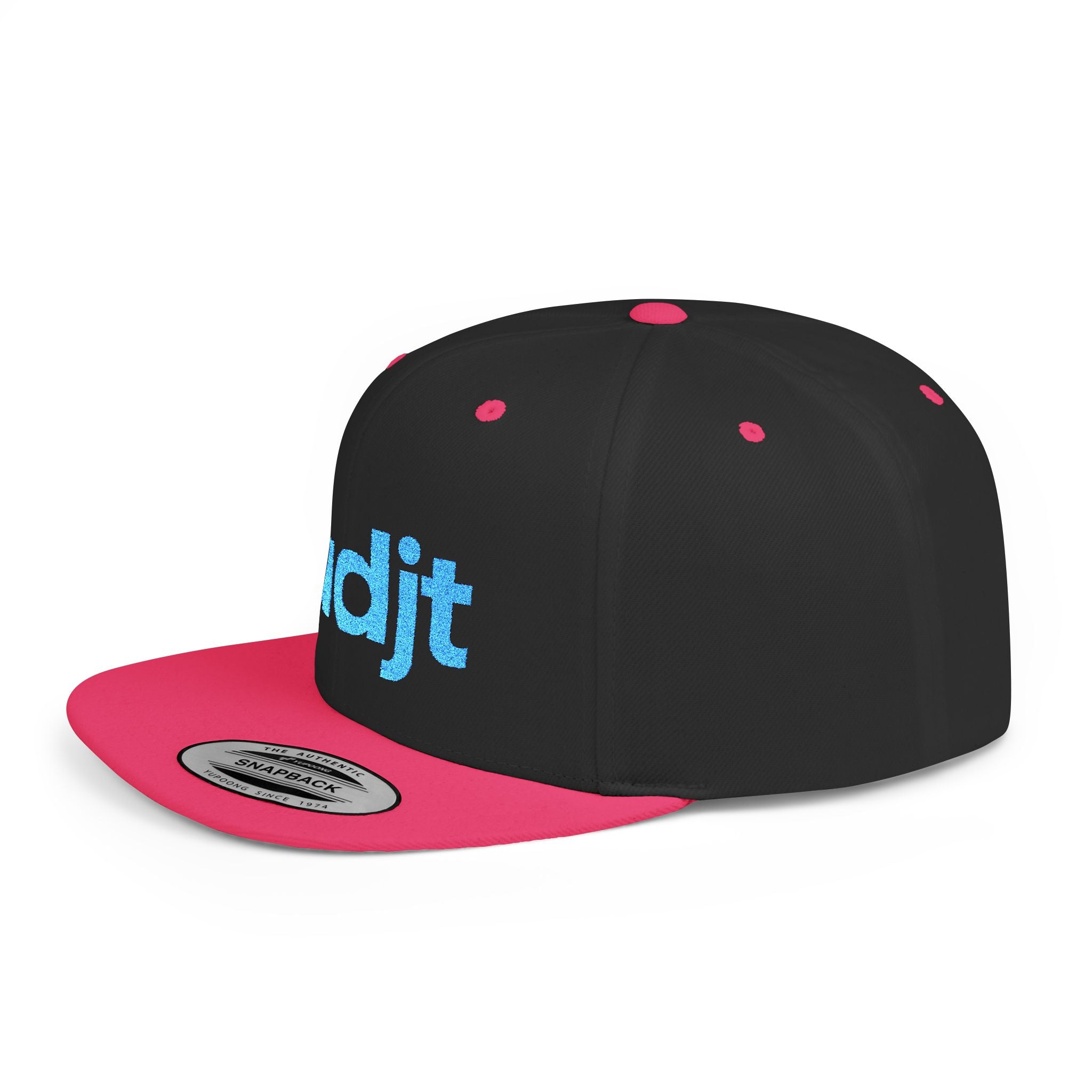 Stylish Flat Bill Snapback Turquoise fudjt Streetwear Logo Cap | 12 Colors