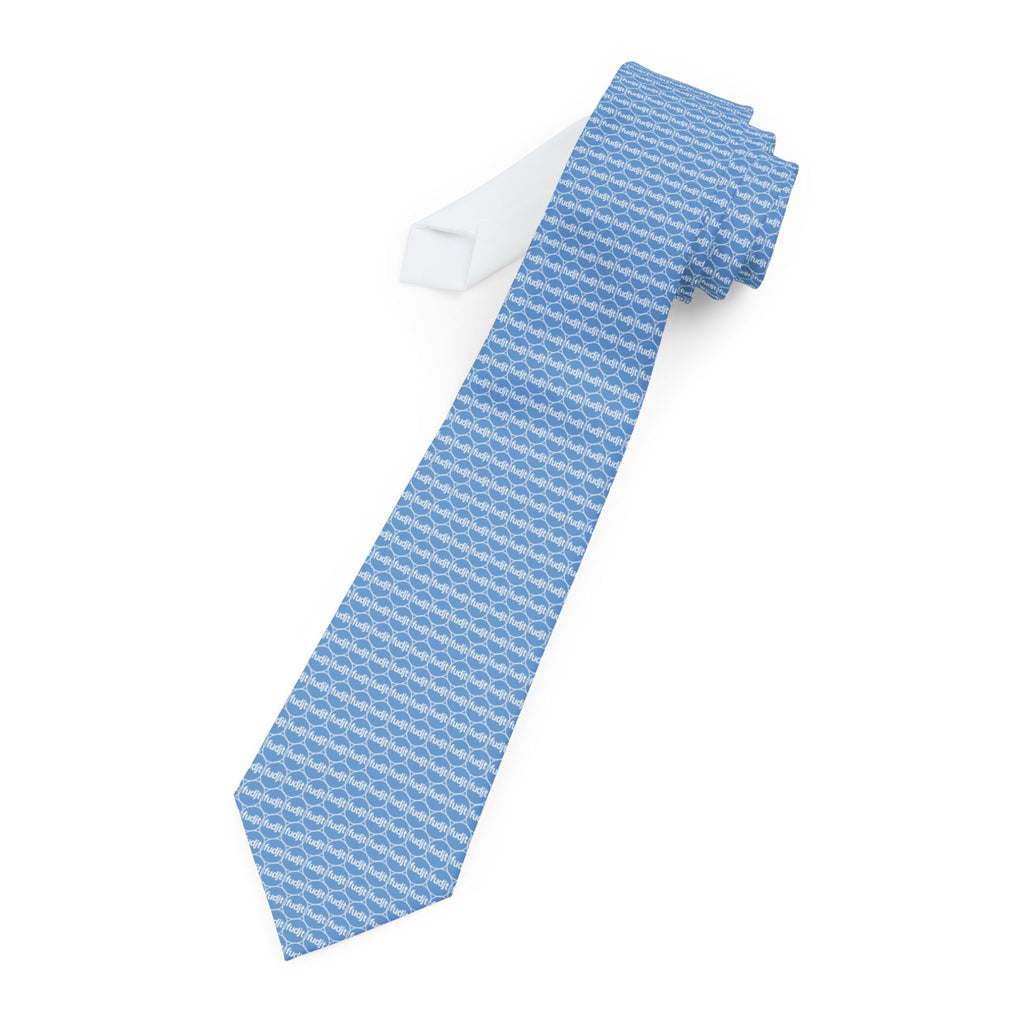 Light Blue Unbroken Chain fudjt Necktie