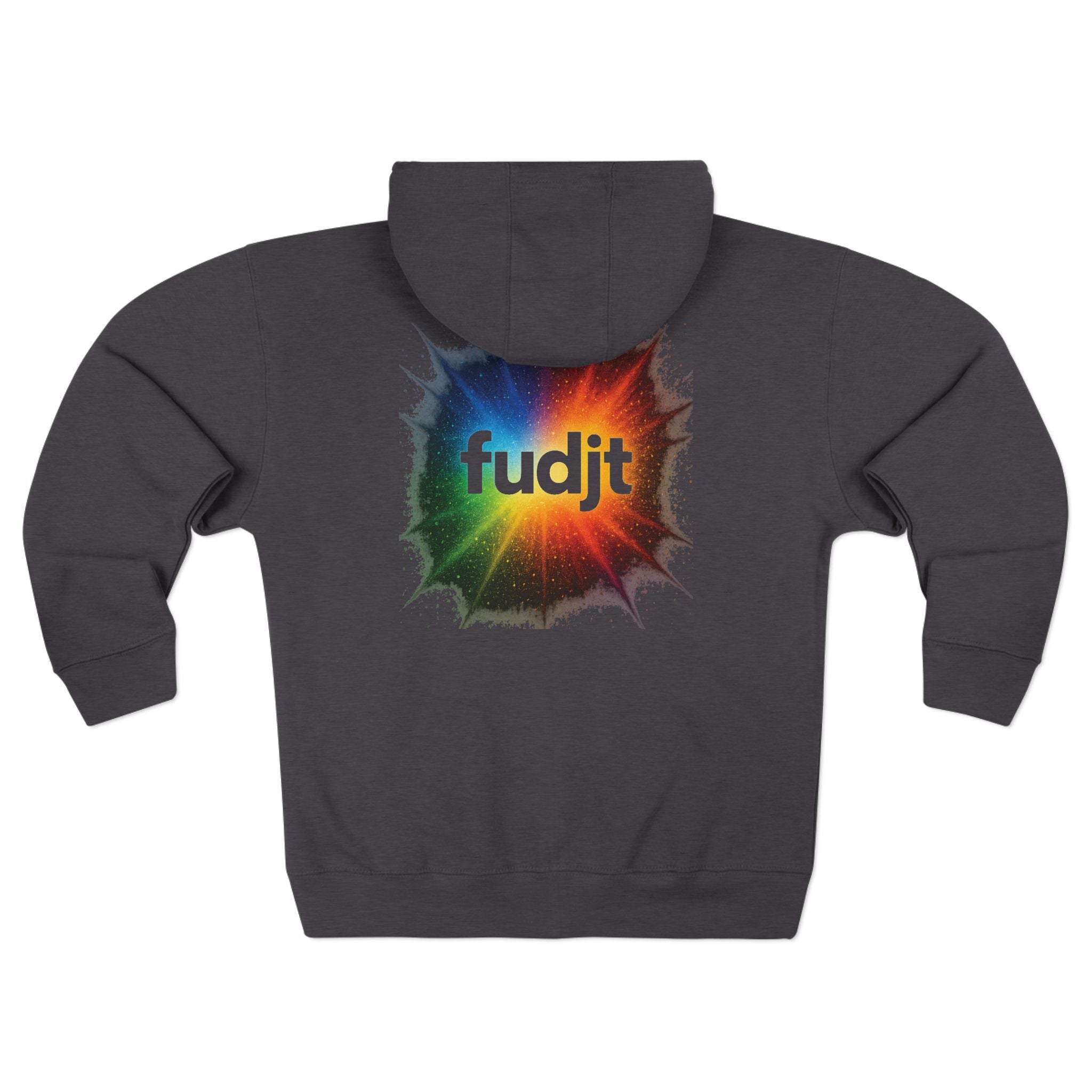 fudjt Burst of Empowerment Zip Hoodie | Front & Back Graphic | 8 Colors