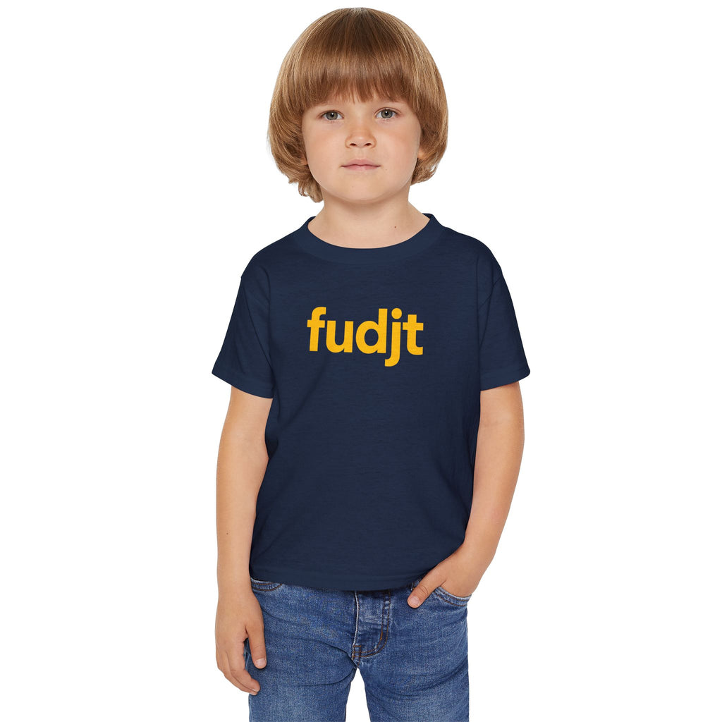 Toddler T-Shirt with Gold Fudjt Design | 6 Colors