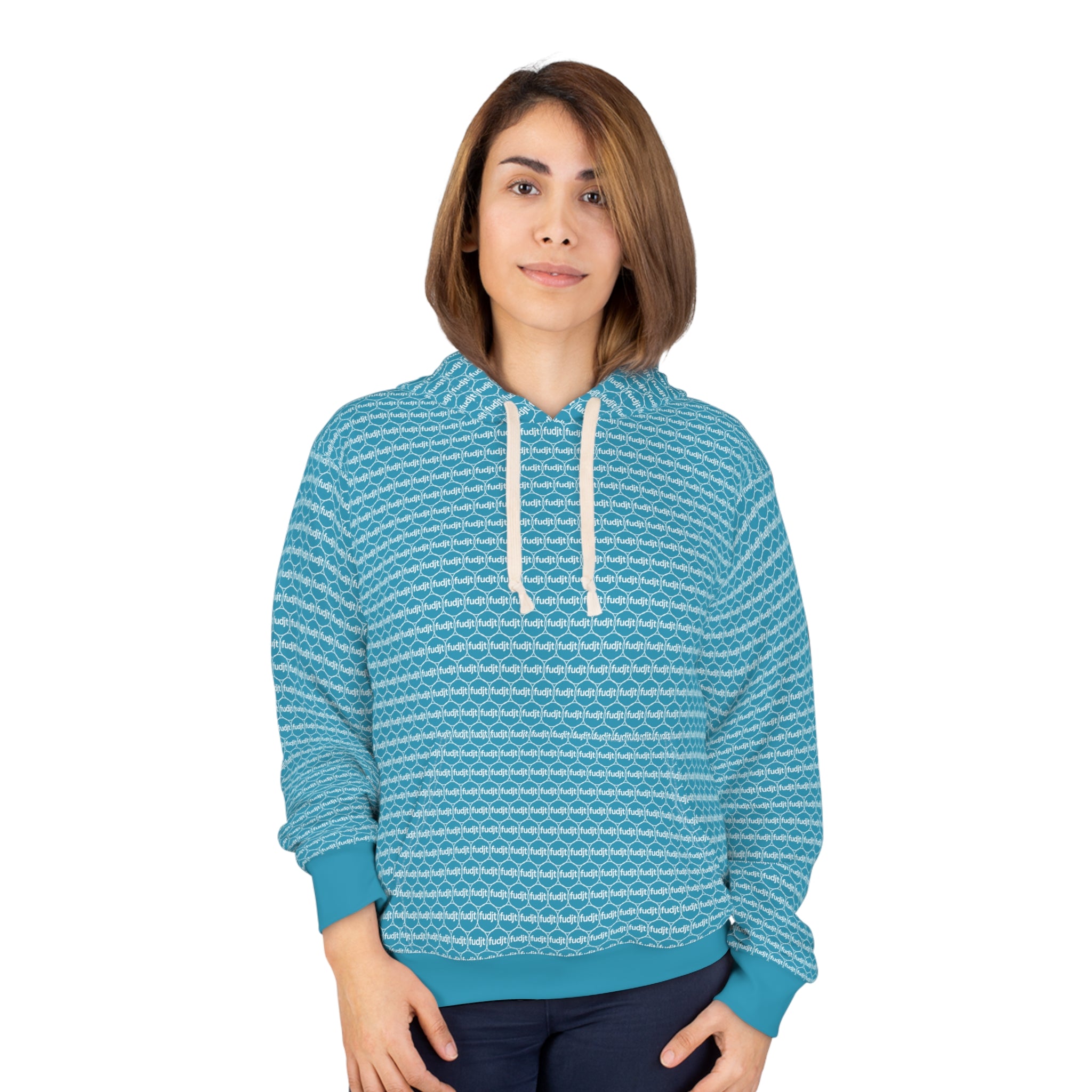 Turquoise fudjt Unbroken Chain Hoodie | All Over 1.25