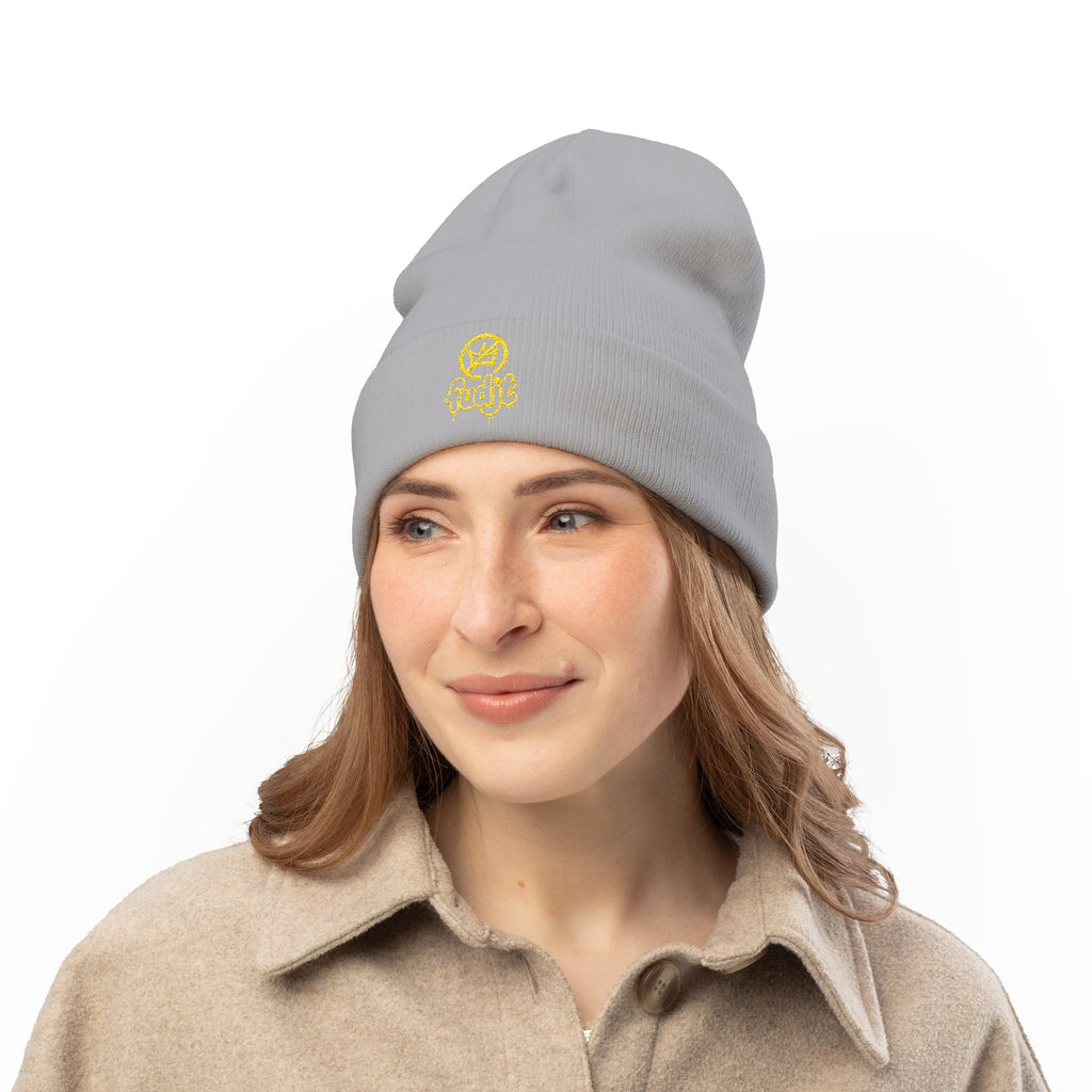fudjt No Kings Knit Beanie | Gold Embroidery | 6 Colors