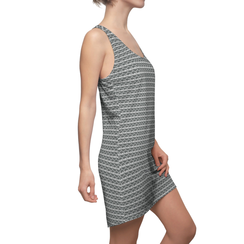 Dark Gray fudjt Unbroken Chain 1.25 Chic Racerback Dress