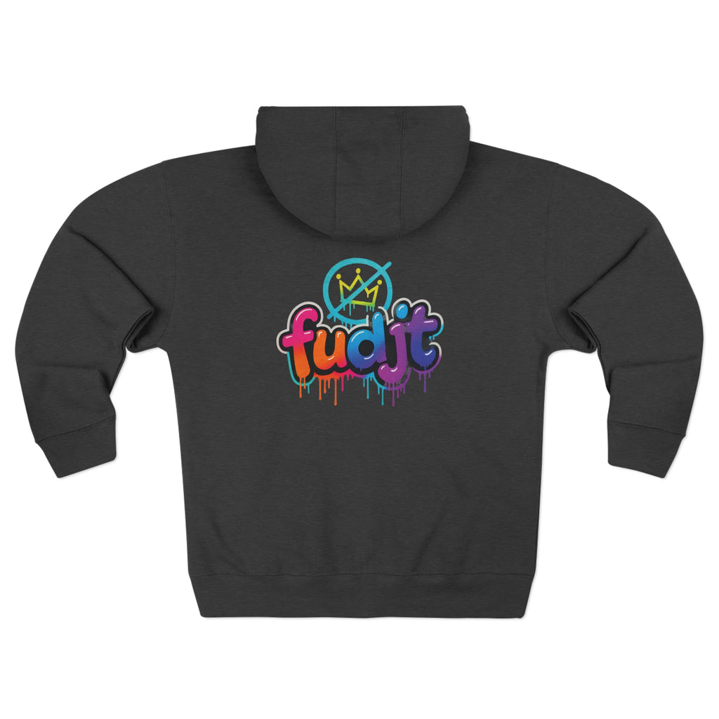 fudjt No Kings Clown Town Zip Hoodie | BOLD Backside | 5 Colors