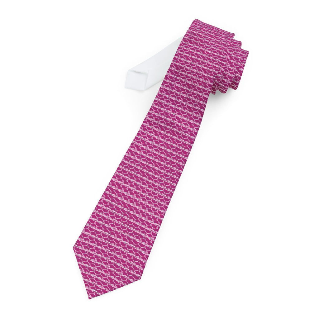 Pink Unbroken Chain fudjt Necktie