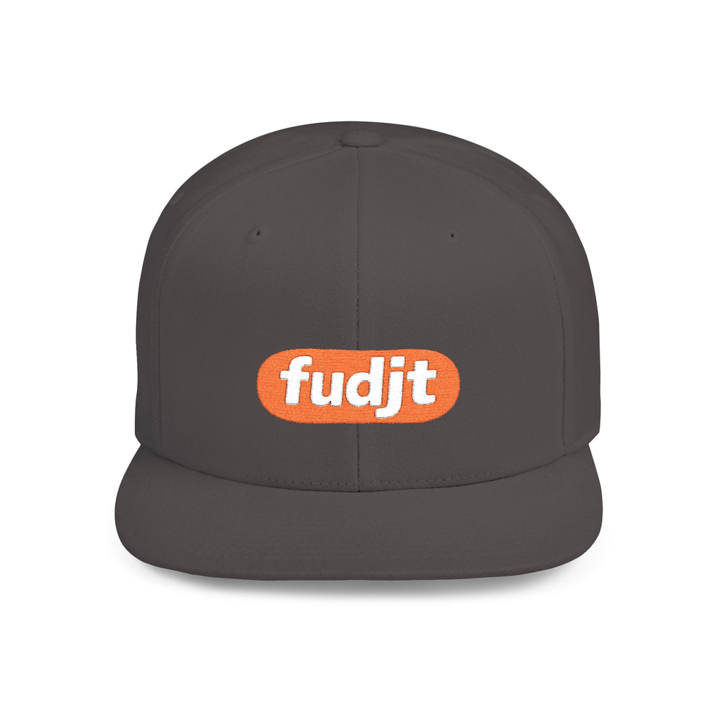 fudjt Flat Bill Snapback Hat | Anti-Supremacy Red Badge Embroidery | 14 Colors