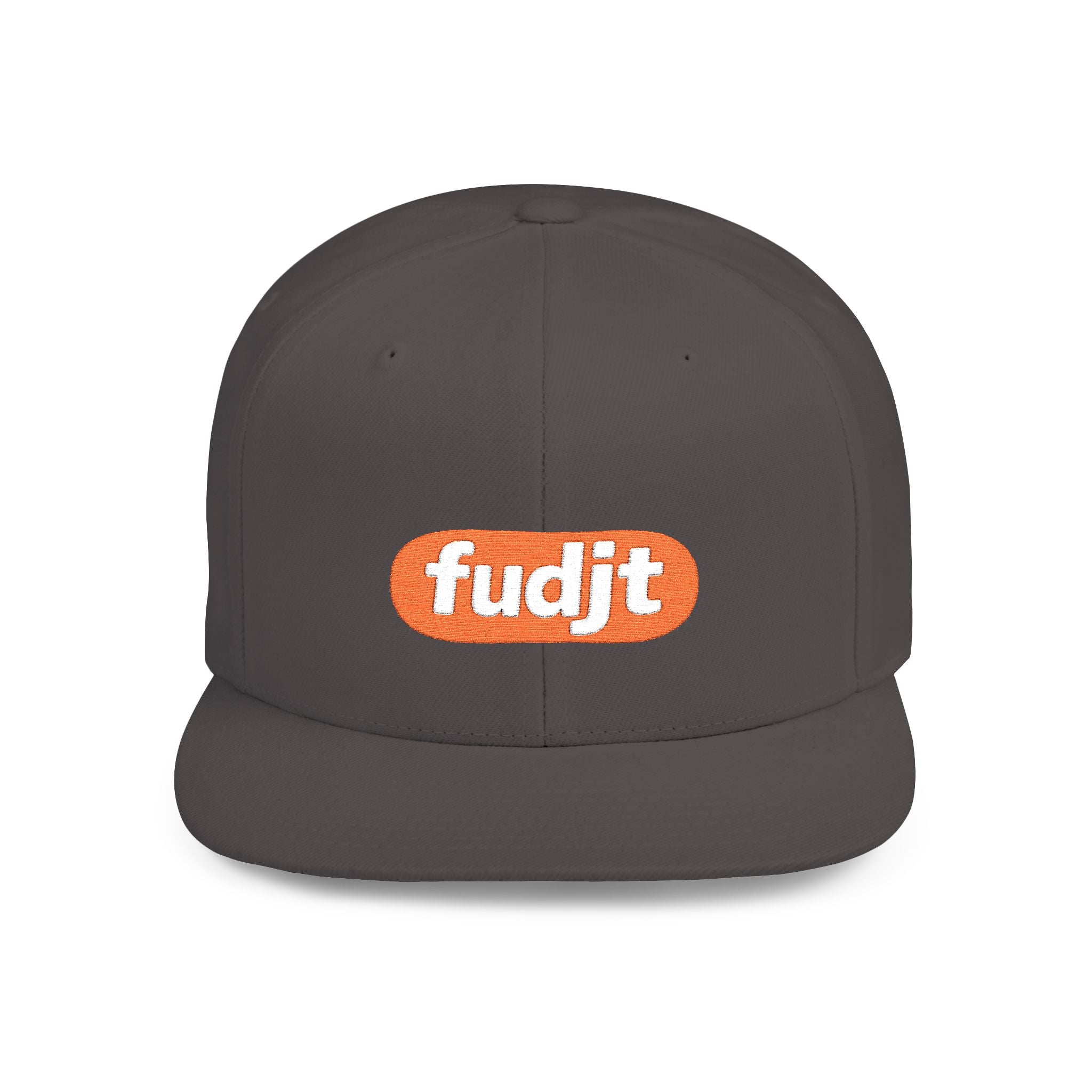 fudjt Flat Bill Snapback Hat | Anti-Supremacy Red Badge Embroidery | 14 Colors