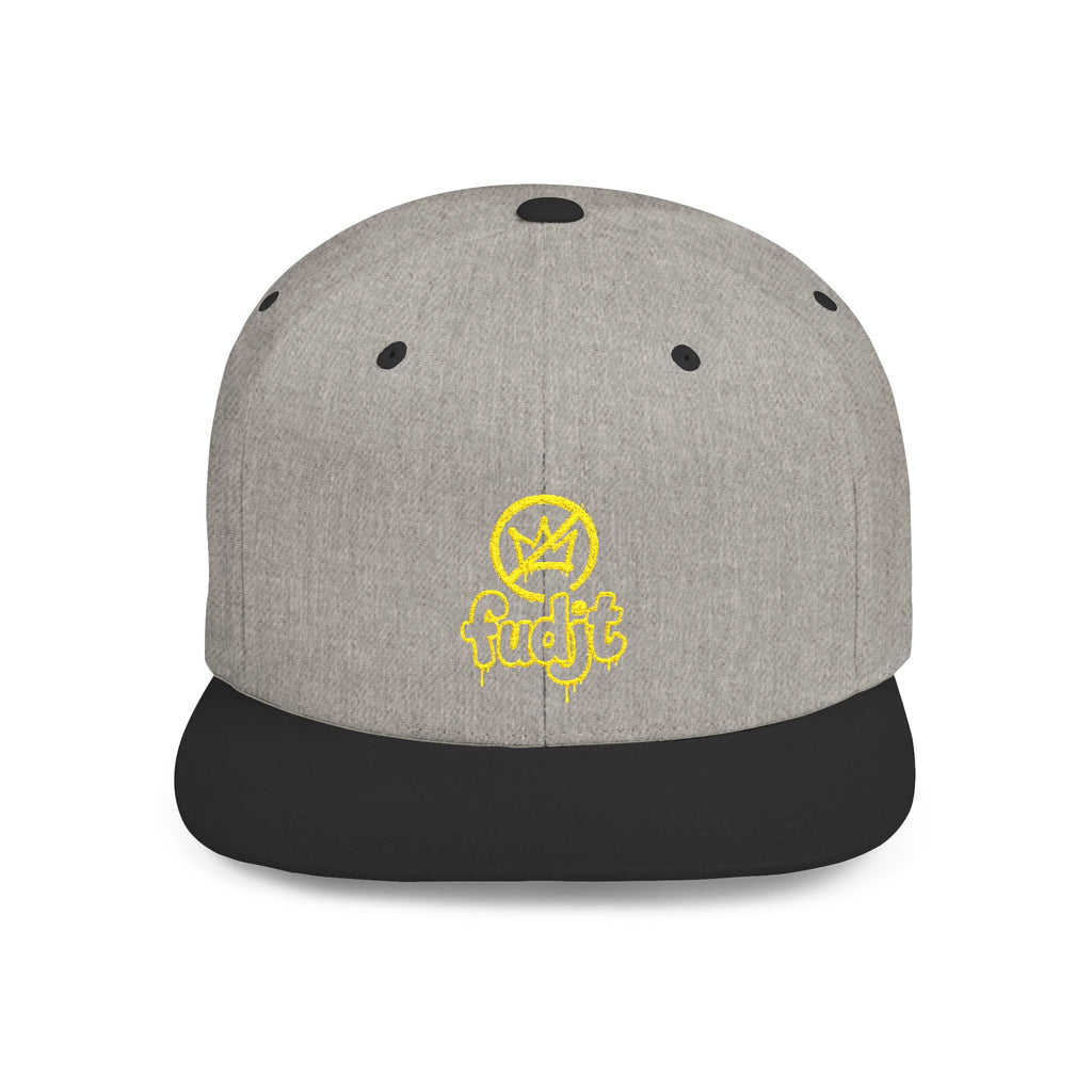 Golden fudjt No Kings Flat Bill Snapback Hat | Embroidered |  14 Colors