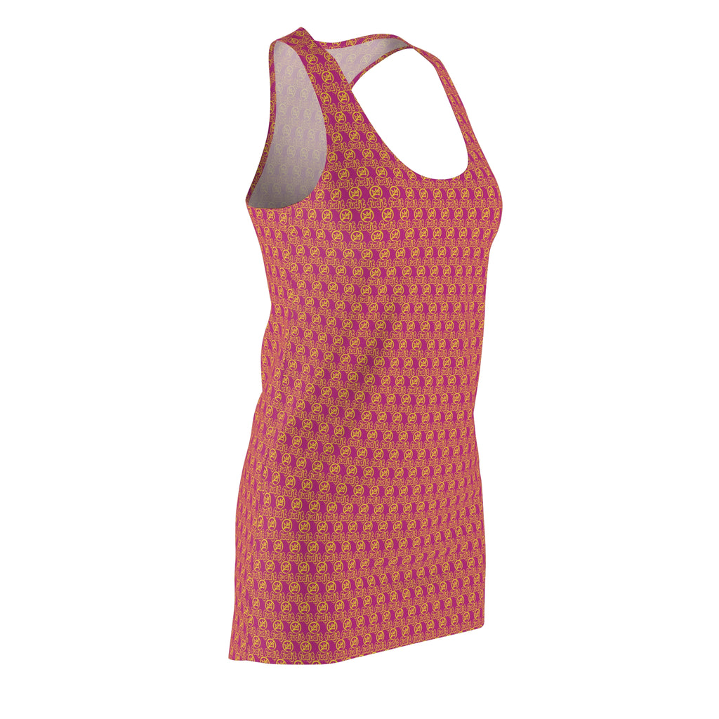 Pink Golden fudjt No Kings 1.25 Chic Racerback Dress
