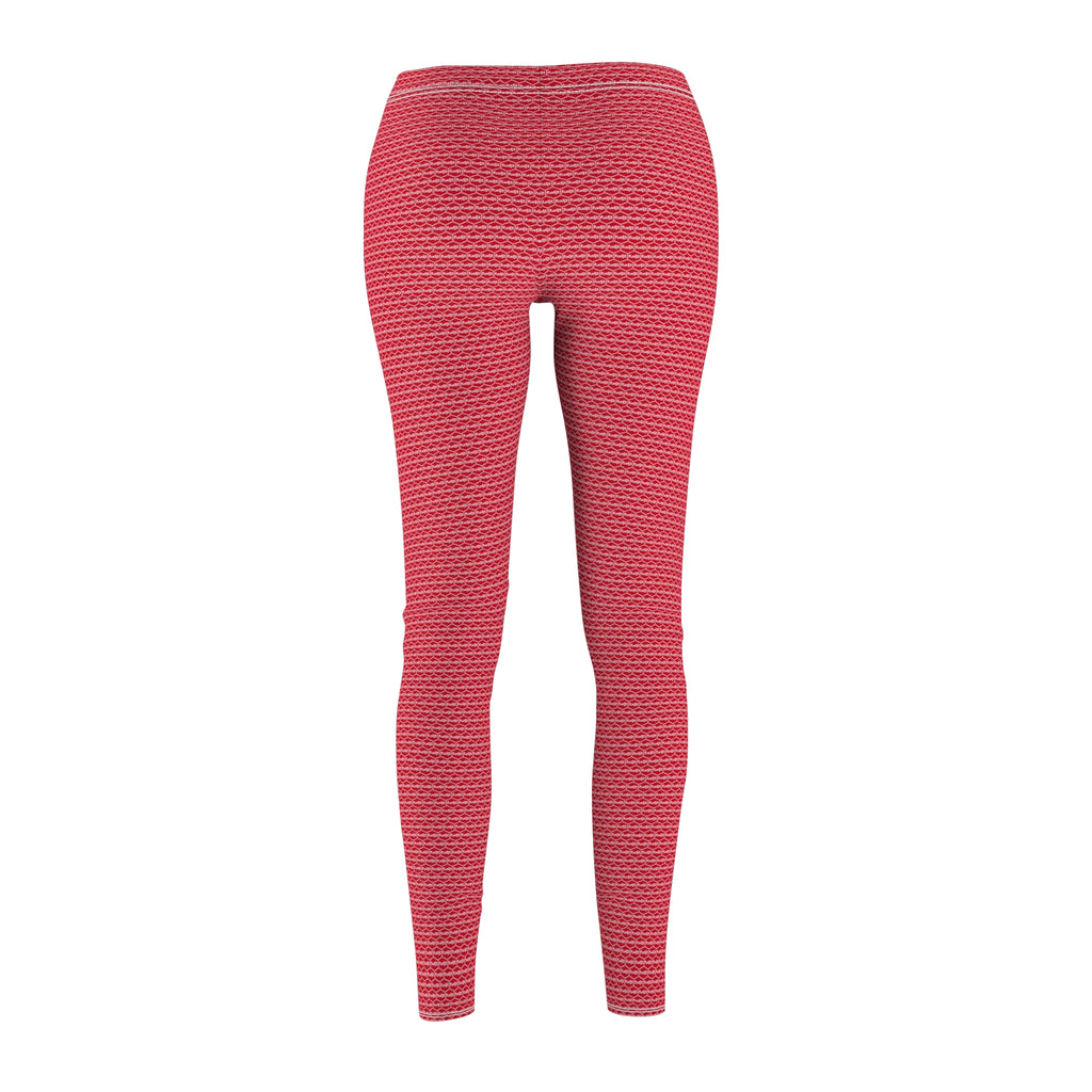 Dark Red fudjt Unbroken Chain .5 Casual Leggings