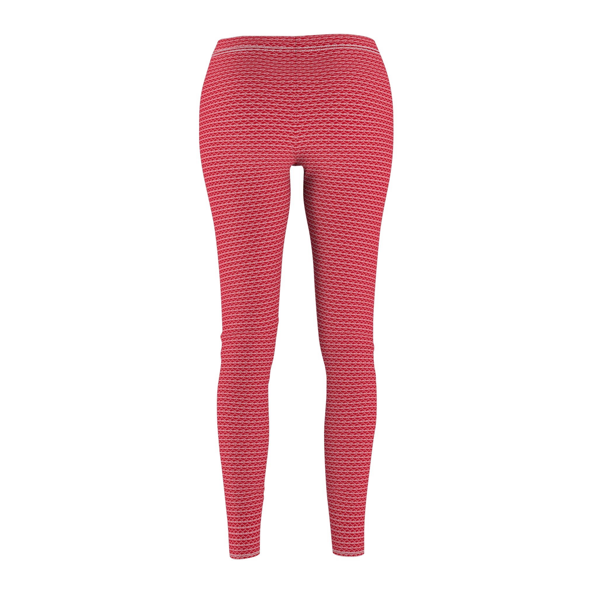 Dark Red fudjt Unbroken Chain .5 Casual Leggings