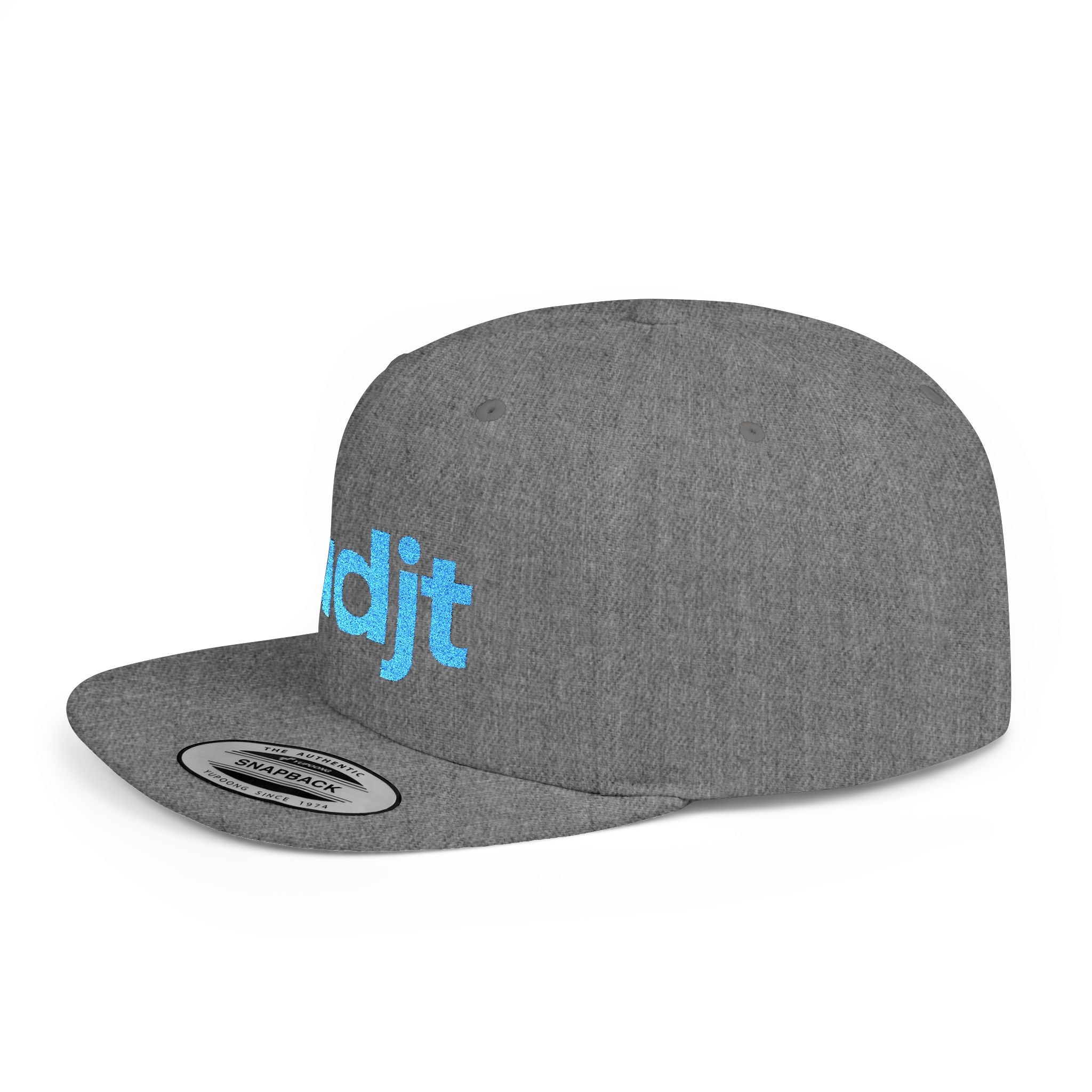 Stylish Flat Bill Snapback Turquoise fudjt Streetwear Logo Cap | 12 Colors