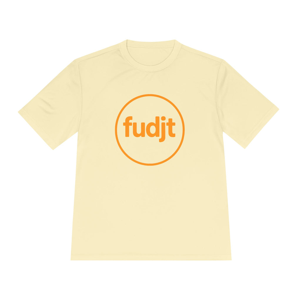 Orange fudjt Circle Moisture Wicking Performance Tee | 12 Colors