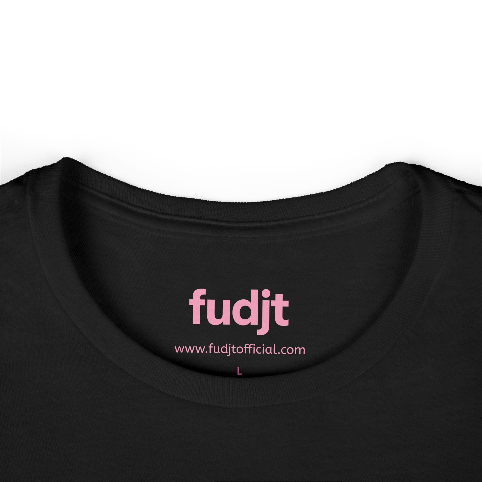 Women's Pink fudjt logo Comfy Stylie Tee | 12 Colors