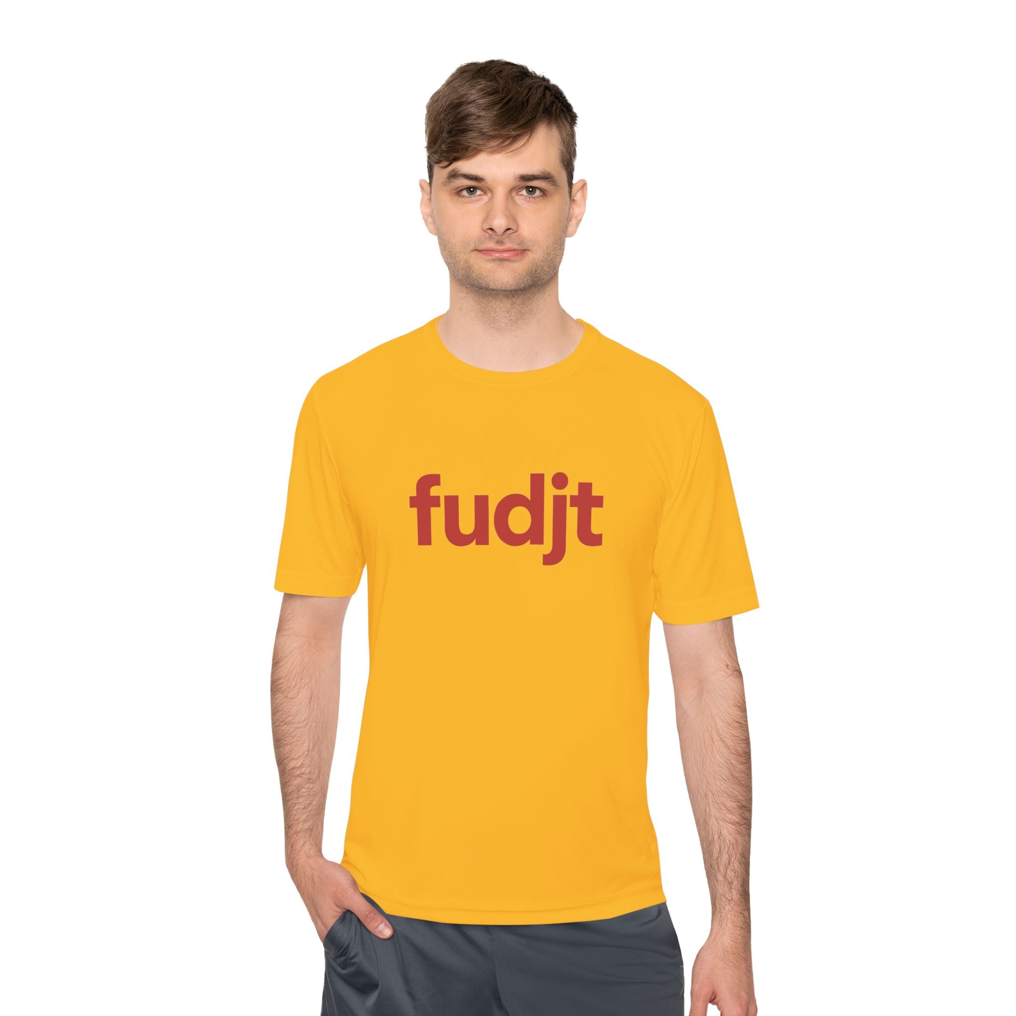 Red fudjt design Moisture Wicking Performance Tee | 13 Colors