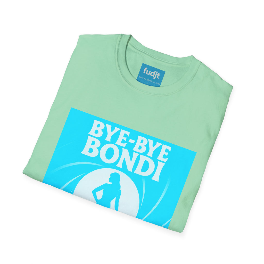 Bye-Bye Bondi | Blue Smoke Screen Retro fudjt Tee | 15 Colors