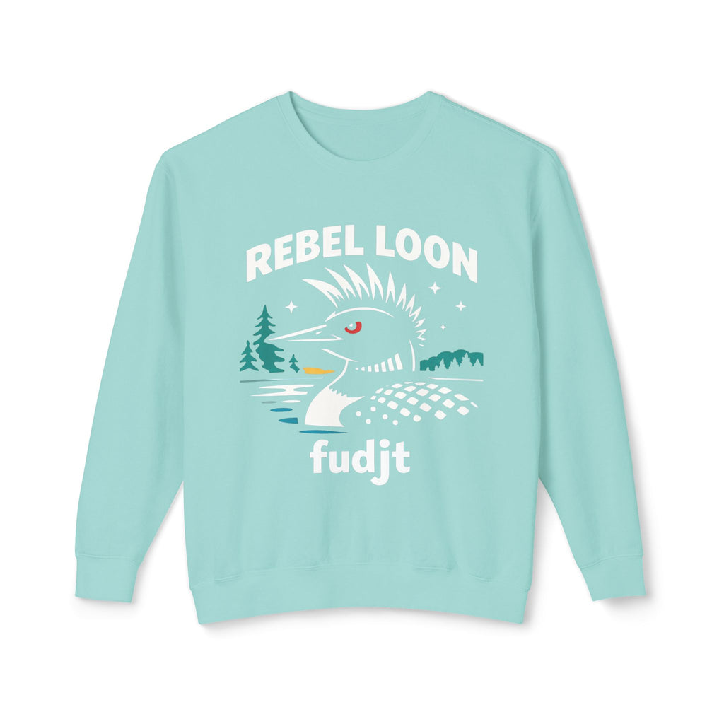 Rebel Loon fudjt Crewneck Sweatshirt – Graphic Loon Design, No Crowns Back | 6 Colors