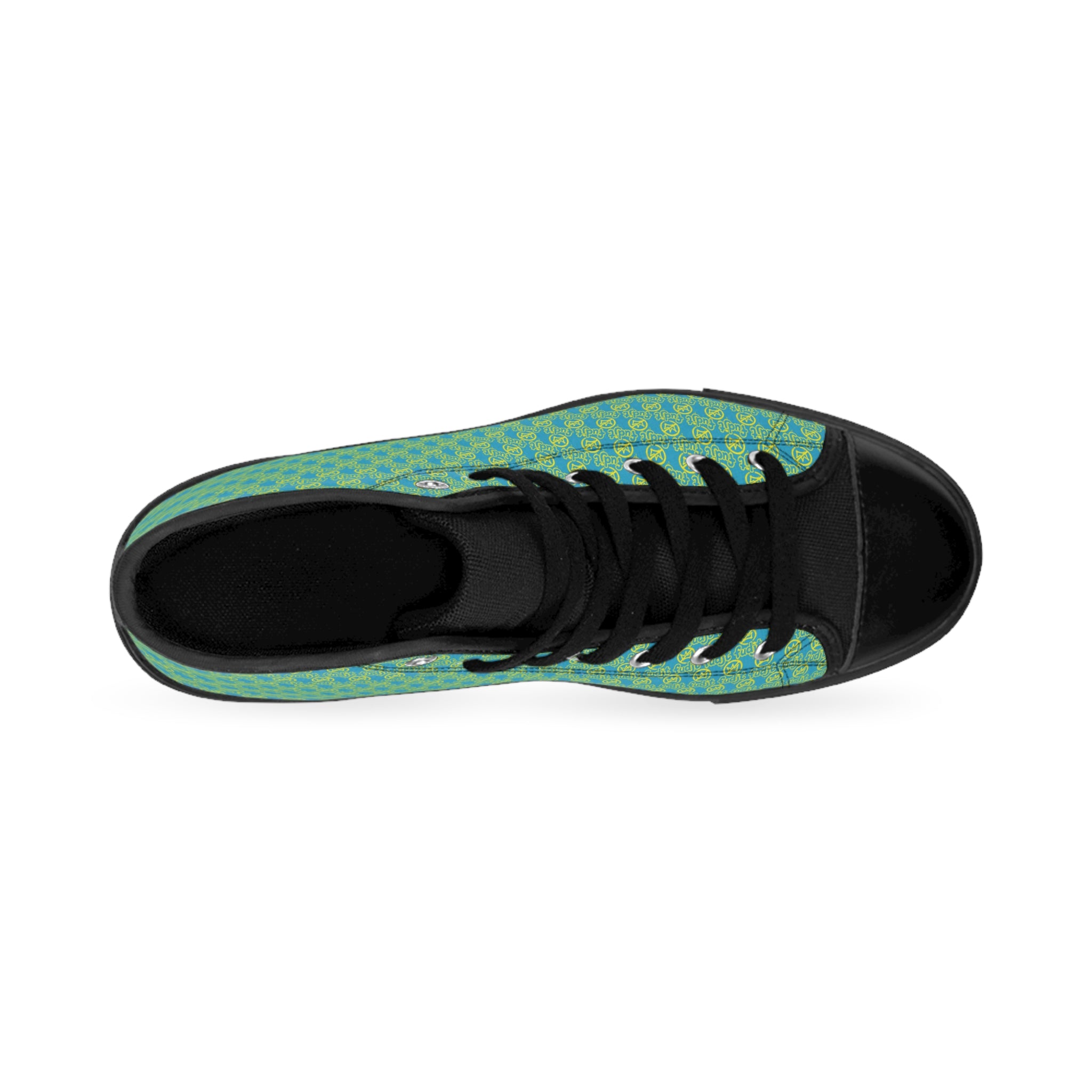 Turquoise Golden fudjt No Kings Street Style Sneakers | Women & Girls .5 High Top
