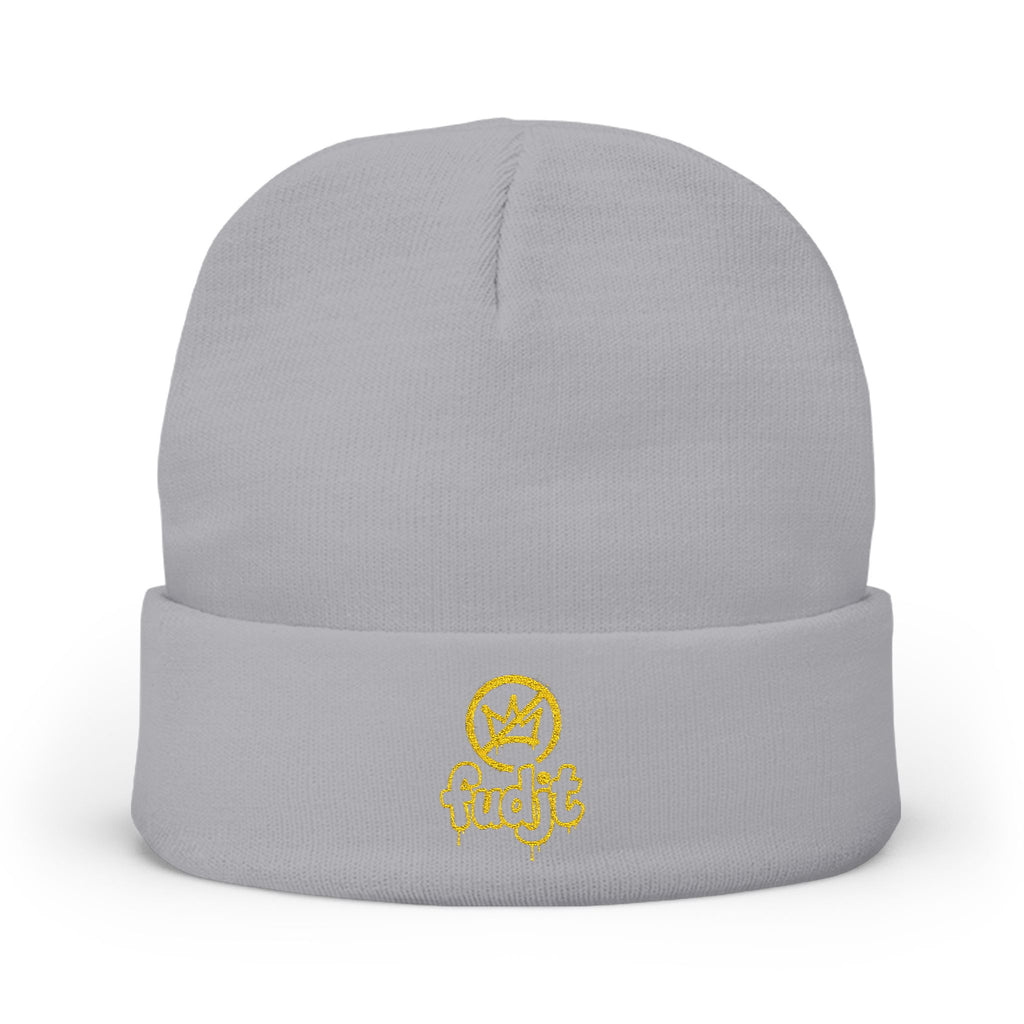 fudjt No Kings Knit Beanie | Gold Embroidery | 6 Colors