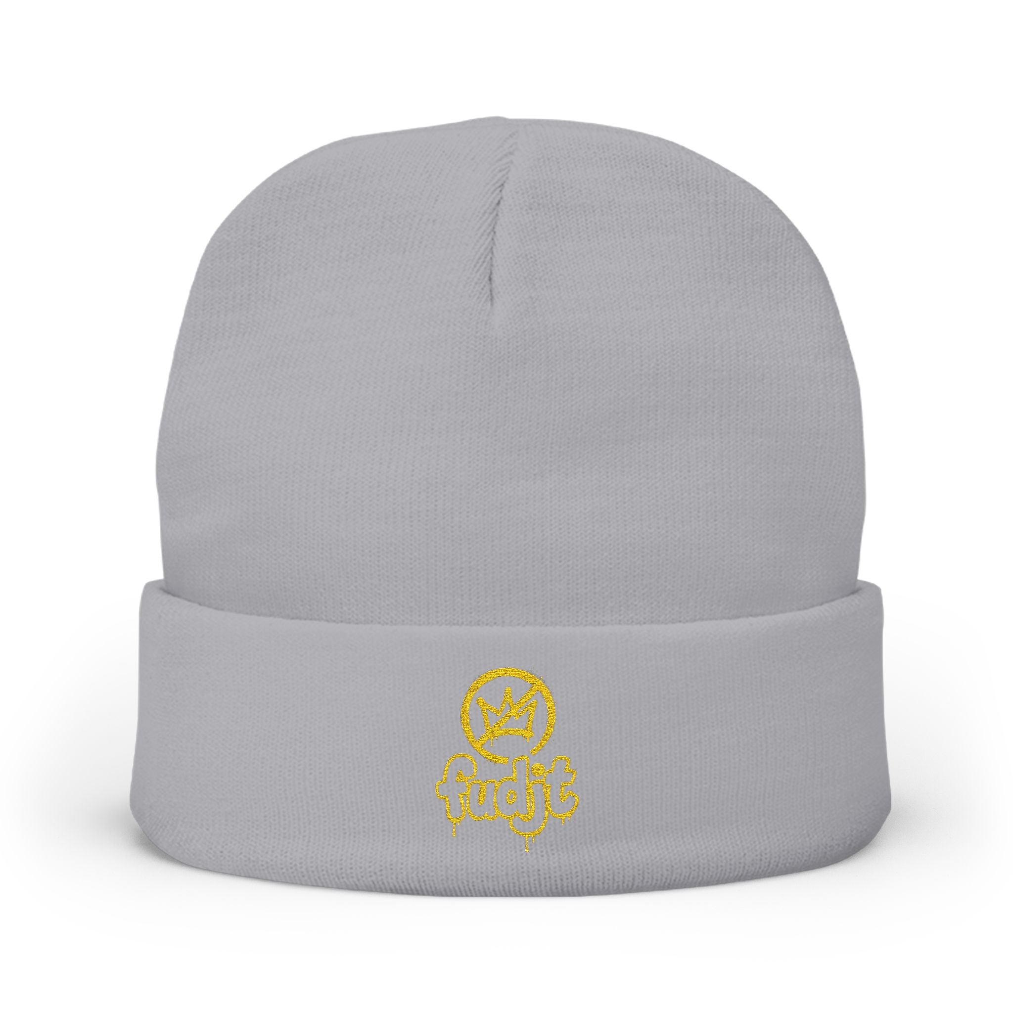 fudjt No Kings Knit Beanie | Gold Embroidery | 6 Colors