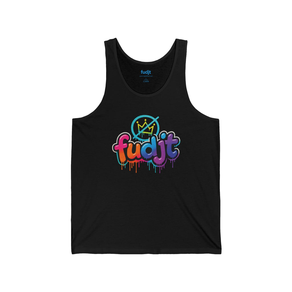 fudjt No Kings Clown Town Jersey Tank | Front & Back Graphic | 2 Colors