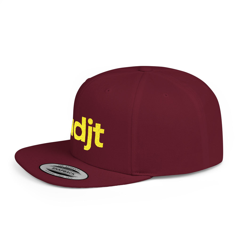 Stylish Flat Bill Snapback Gold fudjt Streetwear Logo Cap | 11 Colors