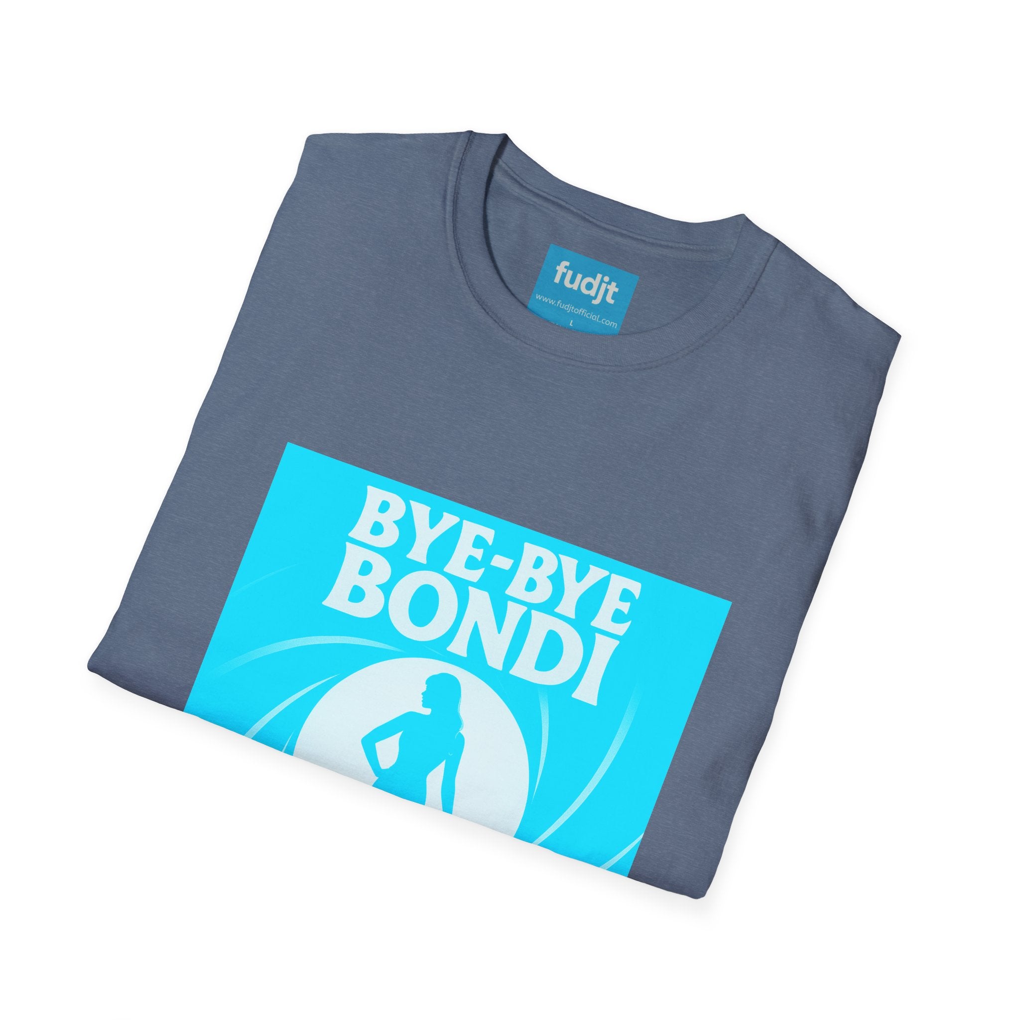 Bye-Bye Bondi | Blue Smoke Screen Retro fudjt Tee | 15 Colors