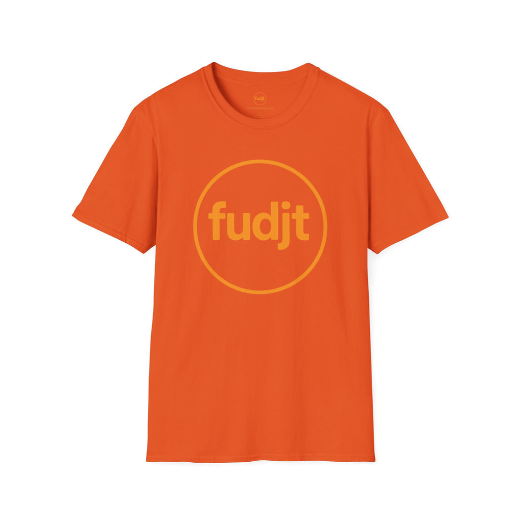 Orange fudjt Circle Everyday Style Tee | 14 Colors