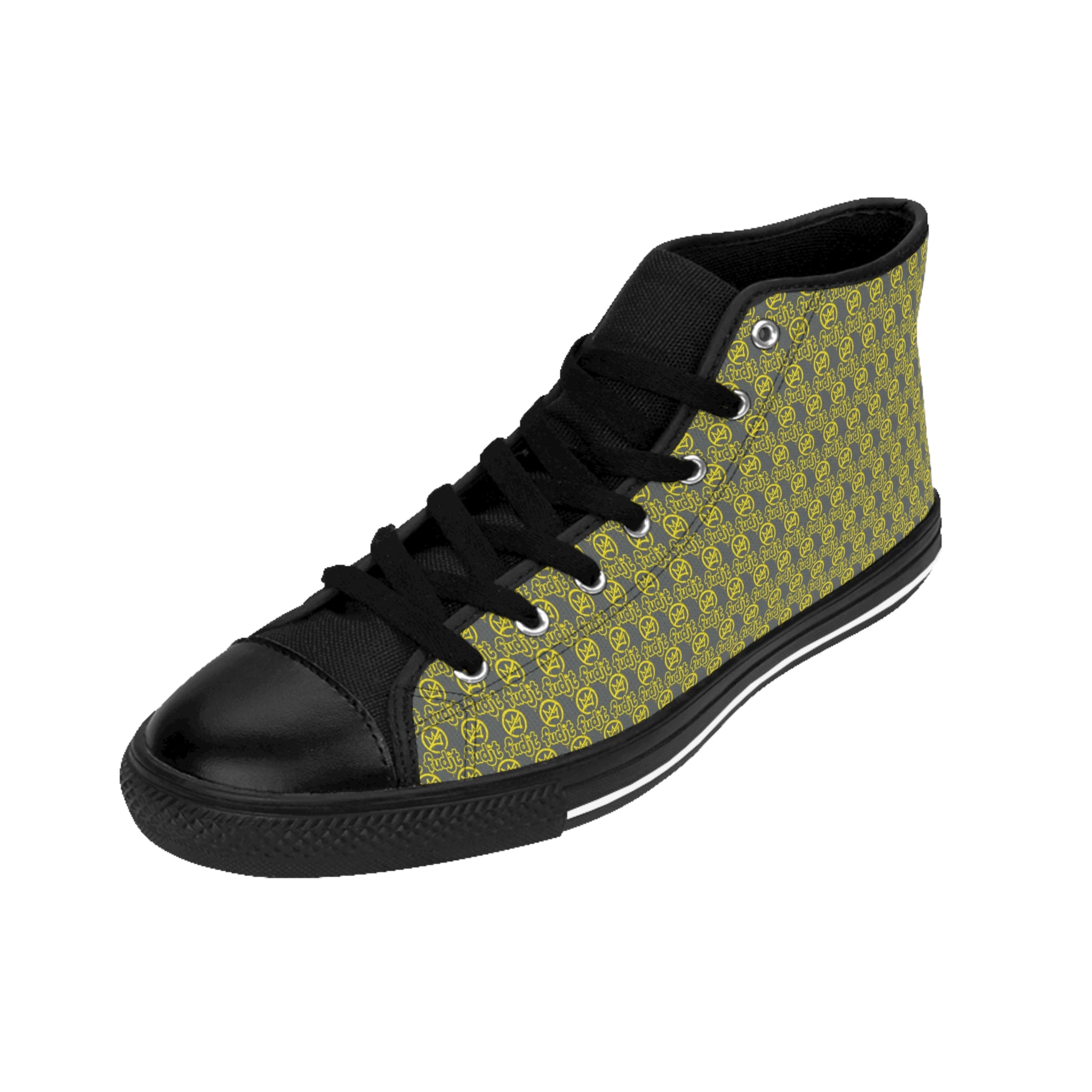 Dark Gray Golden fudjt No Kings Street Style Sneakers | Women & Girls .5 High Top
