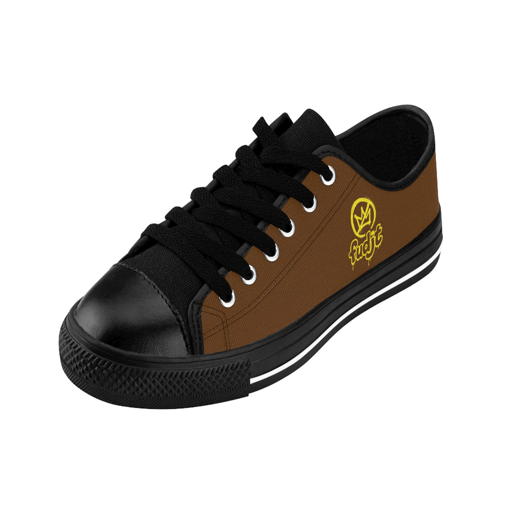 Brown Golden fudjt No Kings Street Style Sneakers | Women & Girls 1.5 Low Top