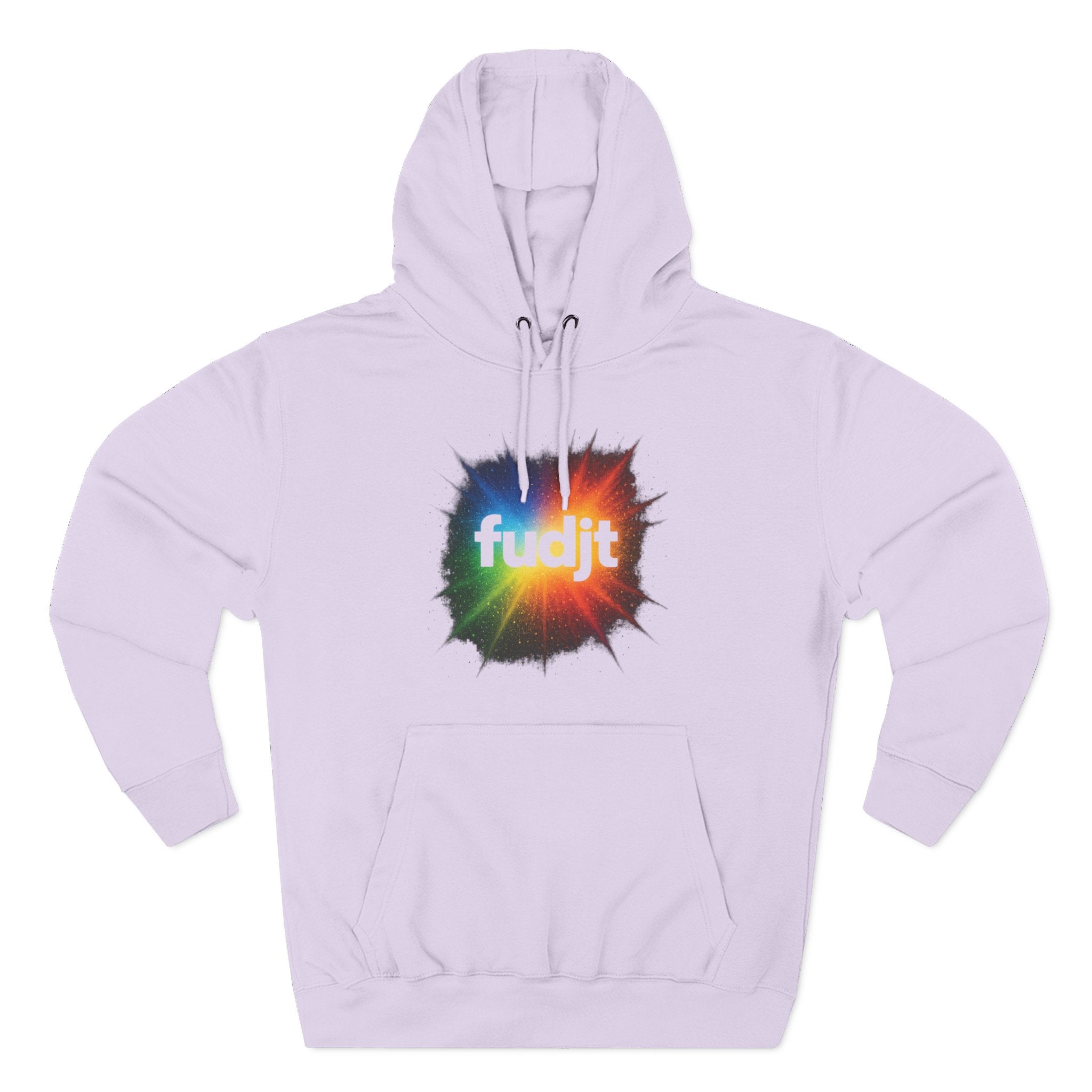 fudjt Burst of Empowerment Hoodie – Premium Fleece Pullover with Explosion of Color | 14 Colors