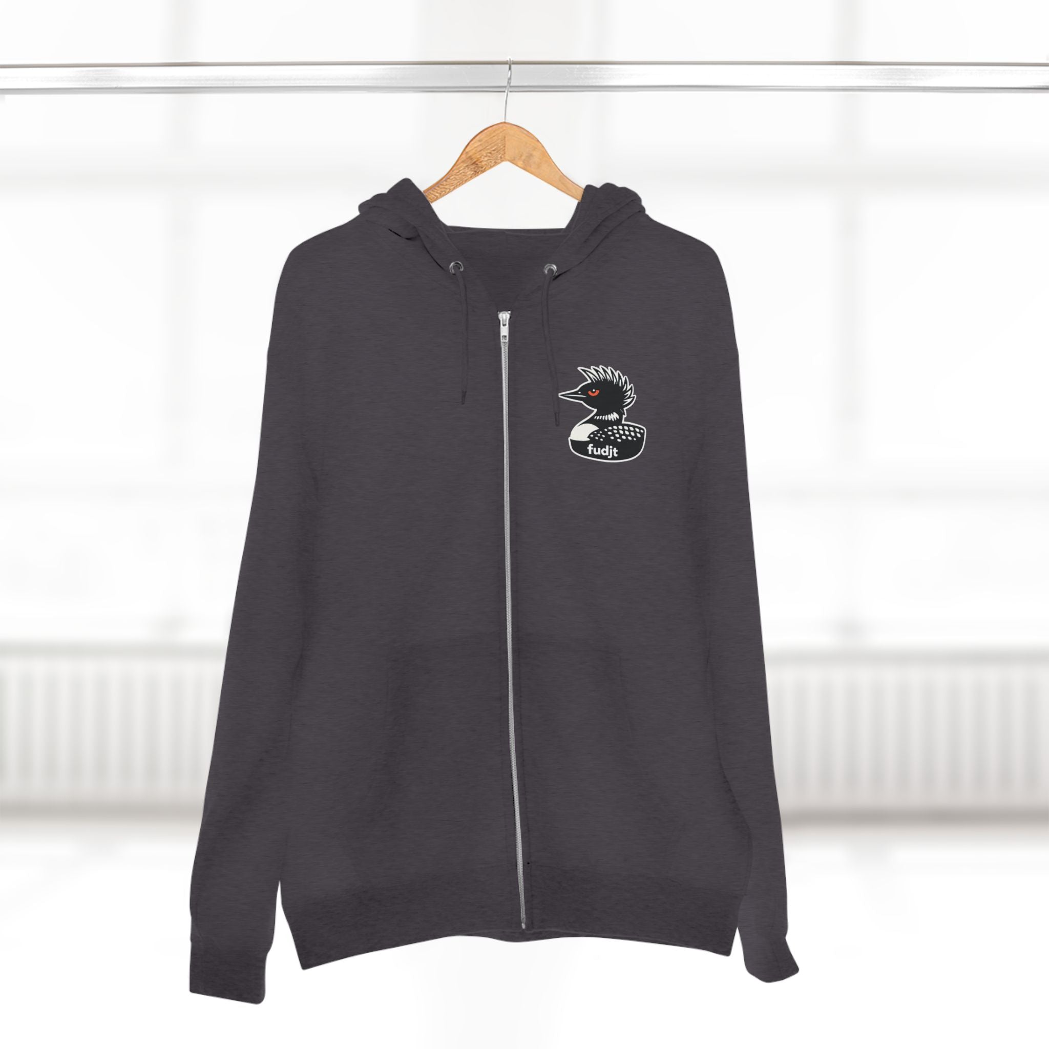 fudjt Rebel Loon Decoy Zip Hoodie | Front & Back Graphic | 9 Colors