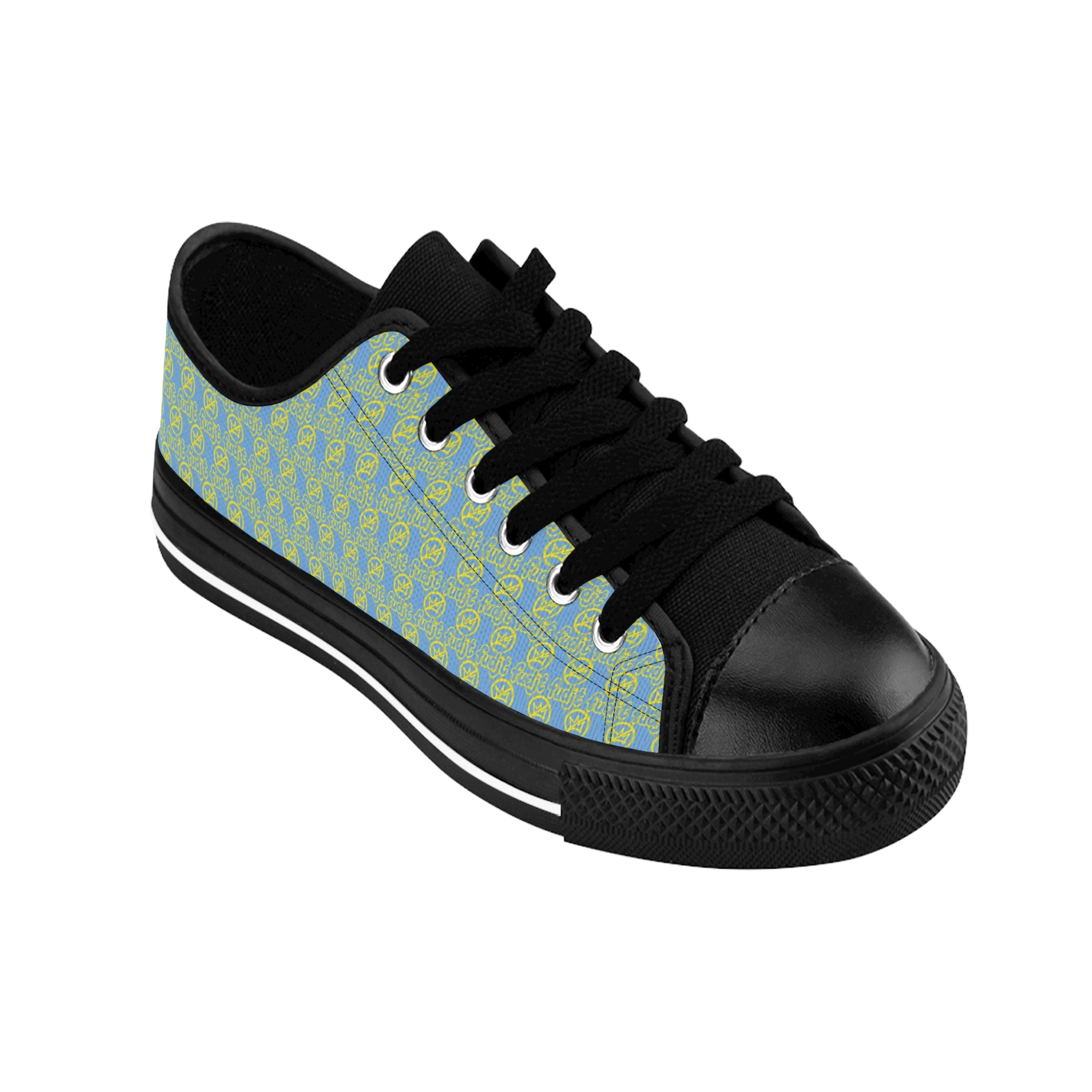 Light Blue Golden fudjt No Kings Street Style Sneakers | Women & Girls All Over .5 Low Top