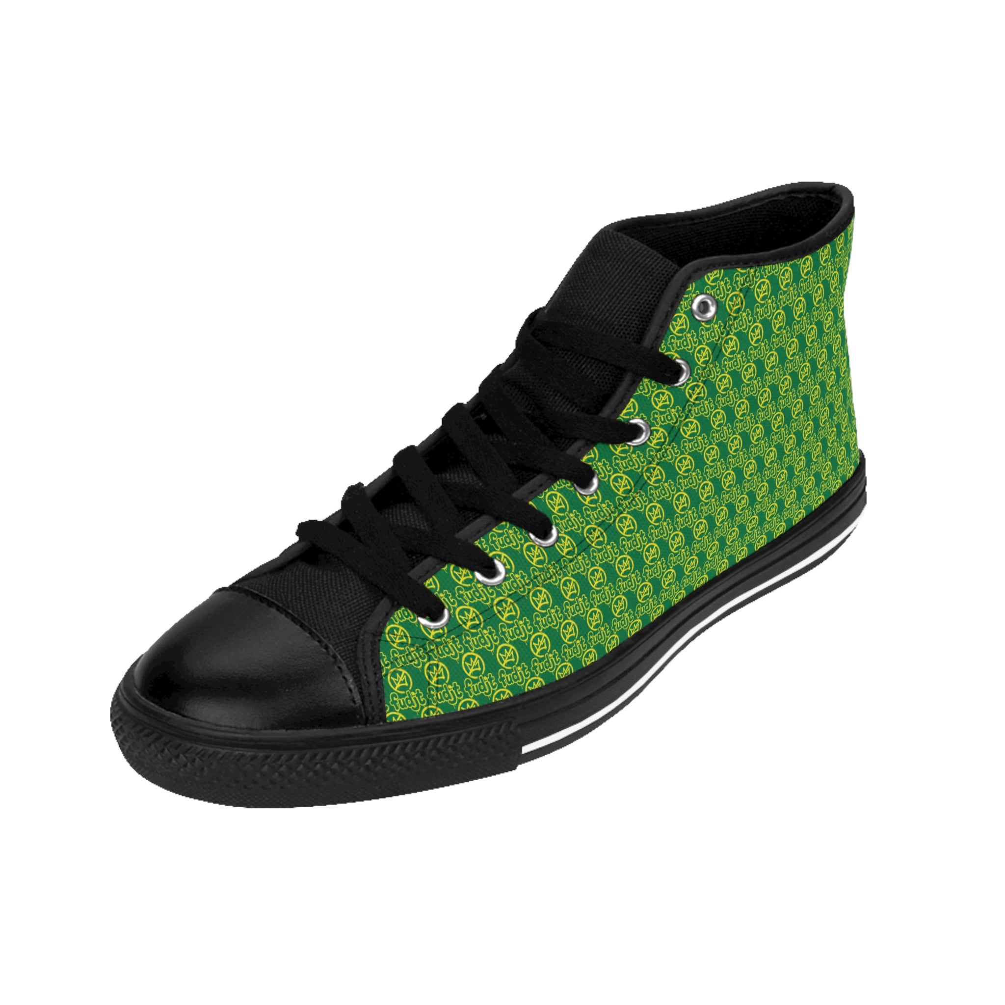 Dark Green Golden fudjt No Kings Street Style Sneakers | Women & Girls .5 High Top