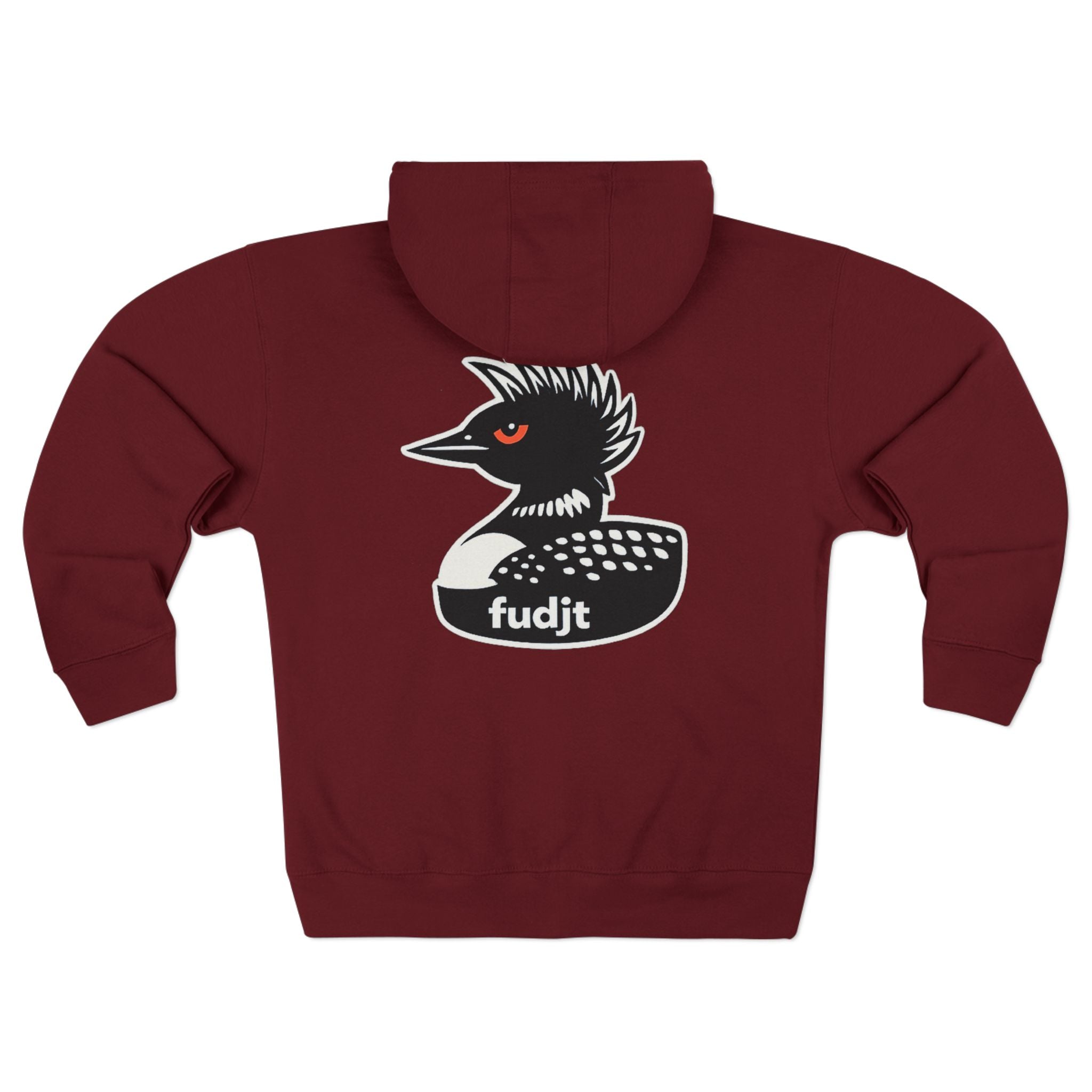 fudjt Rebel Loon Decoy Zip Hoodie | Front & Back Graphic | 9 Colors