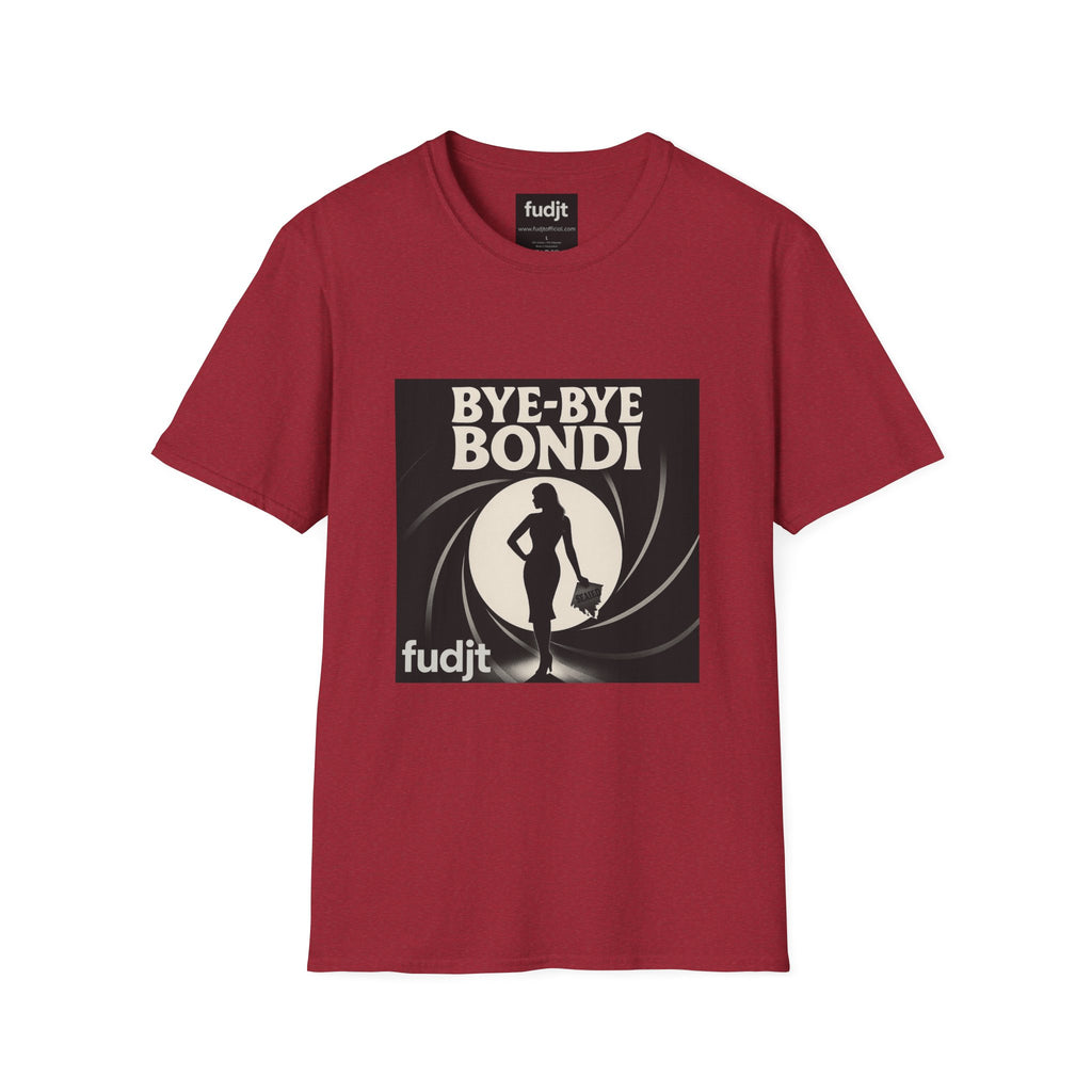 Bye-Bye Bondi | Black Smoke Screen Retro fudjt Tee | 15 Colors