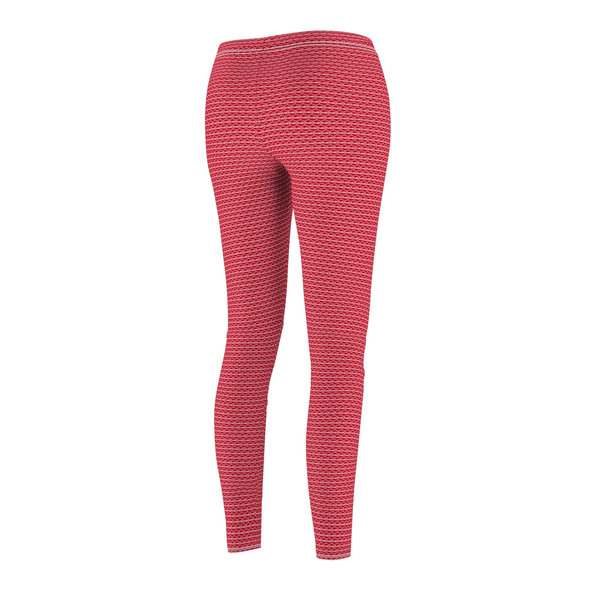 Dark Red fudjt Unbroken Chain .5 Casual Leggings
