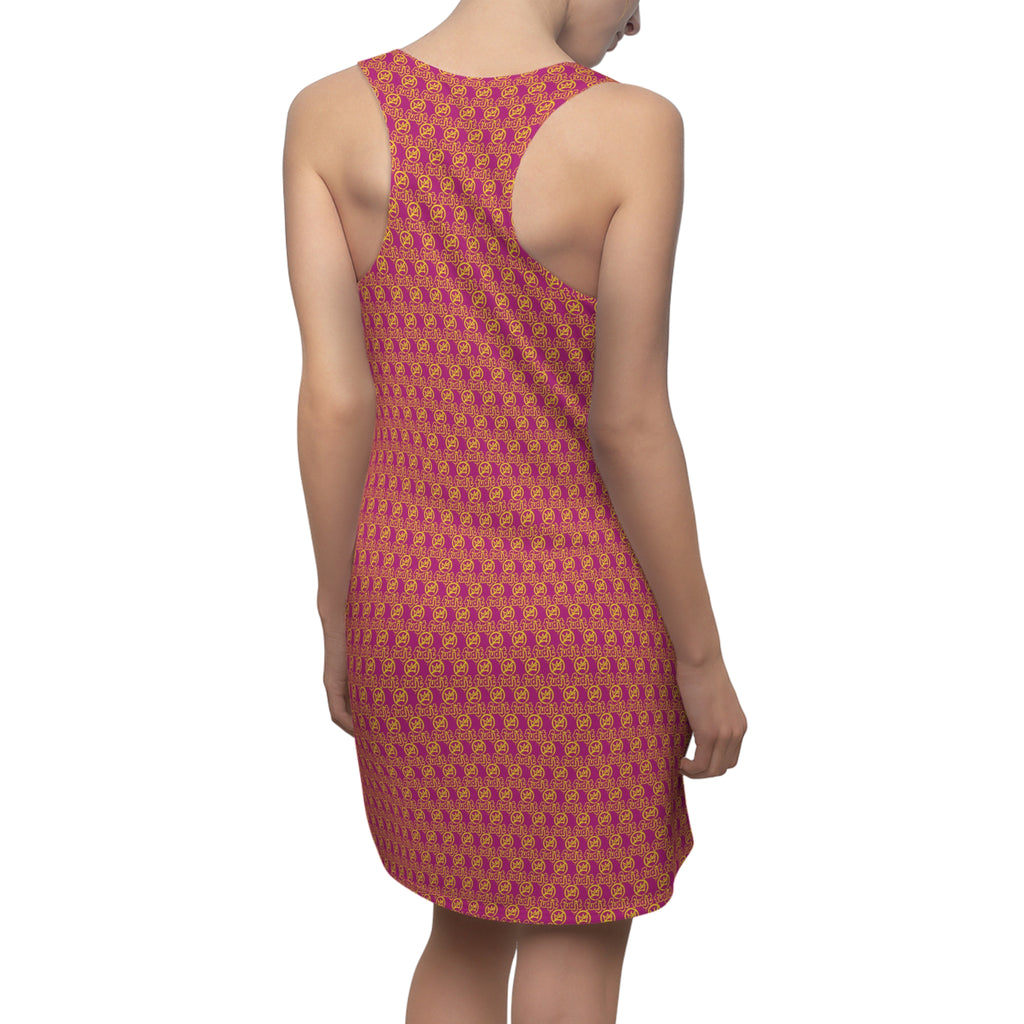 Pink Golden fudjt No Kings 1.25 Chic Racerback Dress