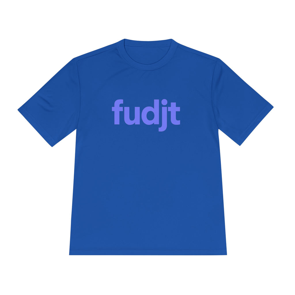 Light Blue fudjt design Moisture Wicking Performance Tee | 13 Colors