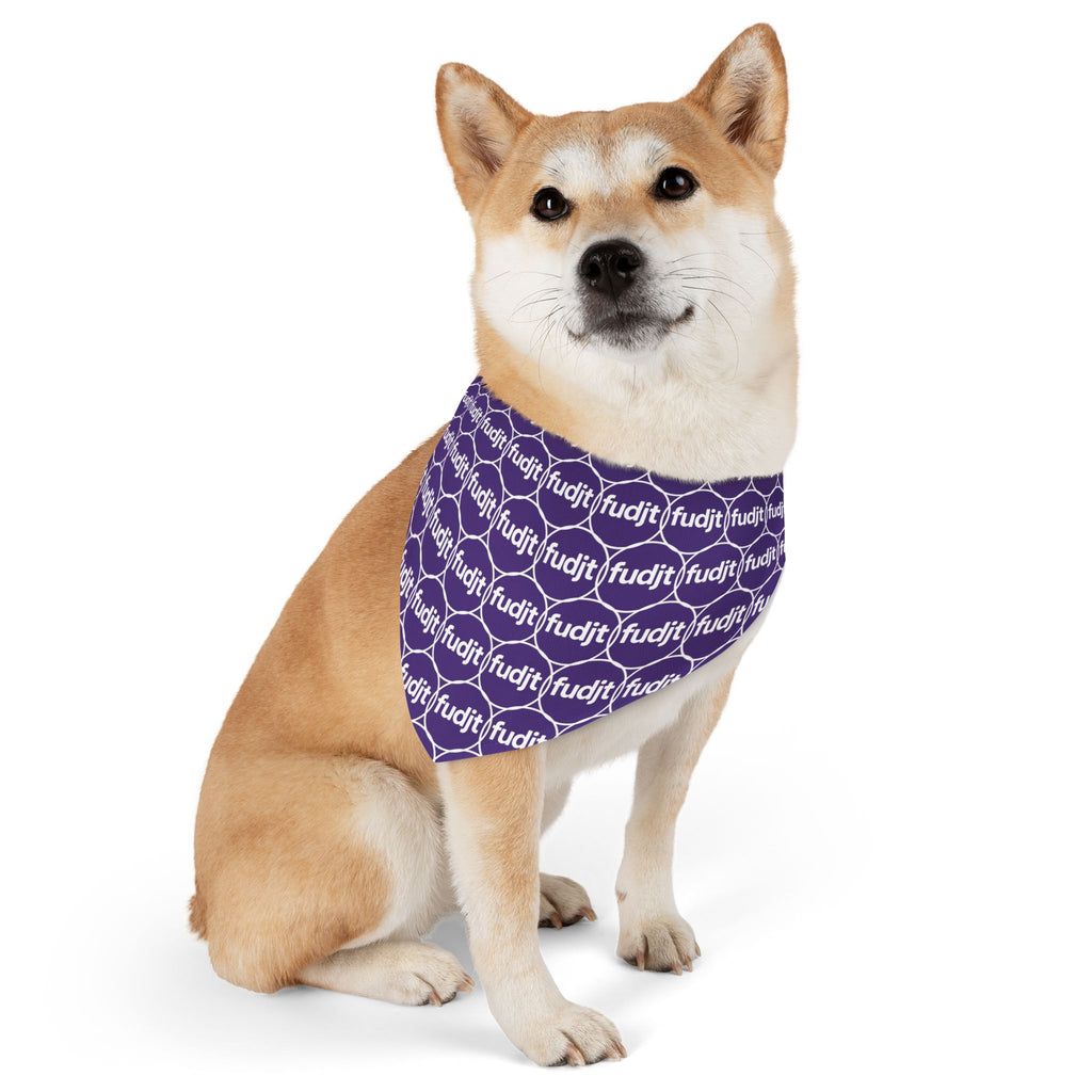 Purple Unbroken Chain 1.25  Bandana Collar for Dogs, Cats & More | 4 Sizes
