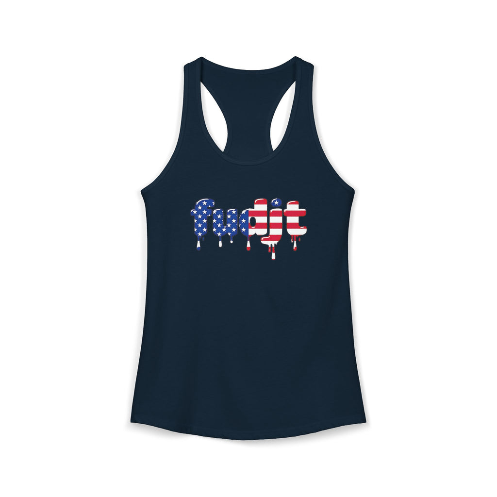 fudjt Stars & Stripes Women's Racerback Tank | 5 Colors