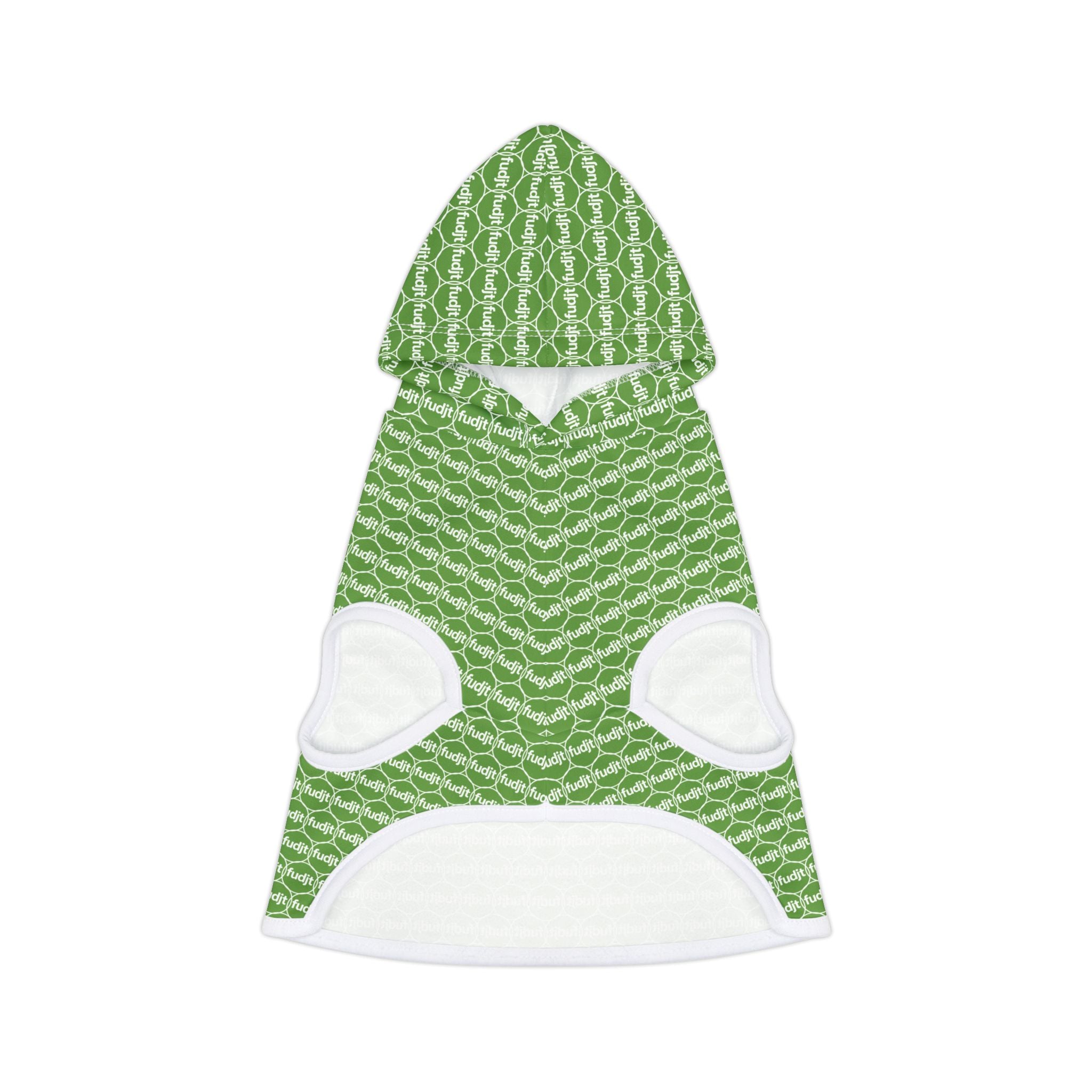 Green fudjt Pet Hoodie | Unbroken Chain 1.25 | 7 Sizes