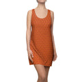 Dark Red Golden fudjt No Kings 1.25 Chic Racerback Dress