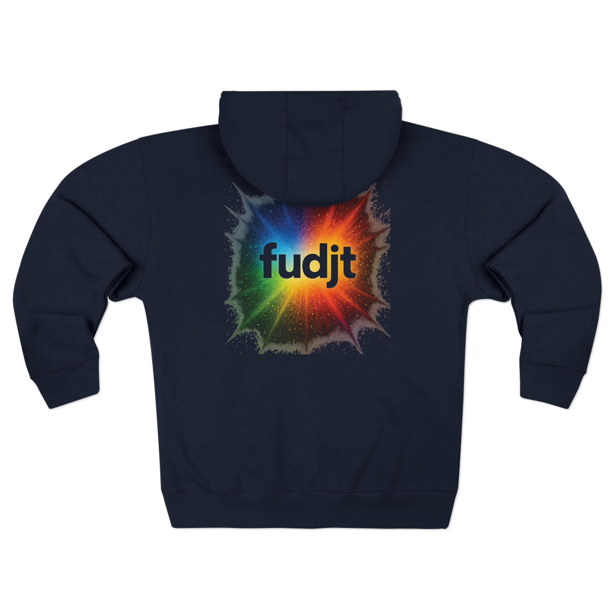 fudjt Burst of Empowerment Zip Hoodie | Front & Back Graphic | 8 Colors