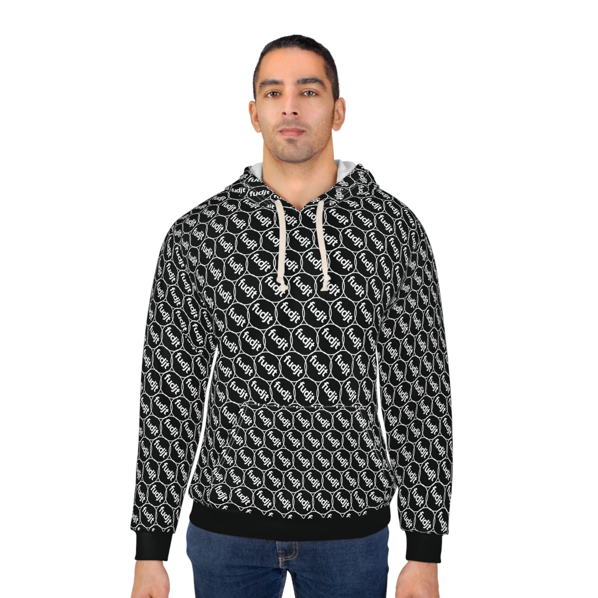 Black fudjt Unbroken Chain Hoodie | All Over 2.5-45